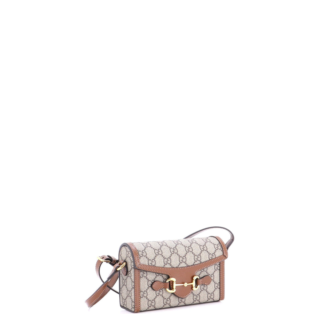 Horsebit 1955 Flap Crossbody Bag GG Coated Canvas Mini