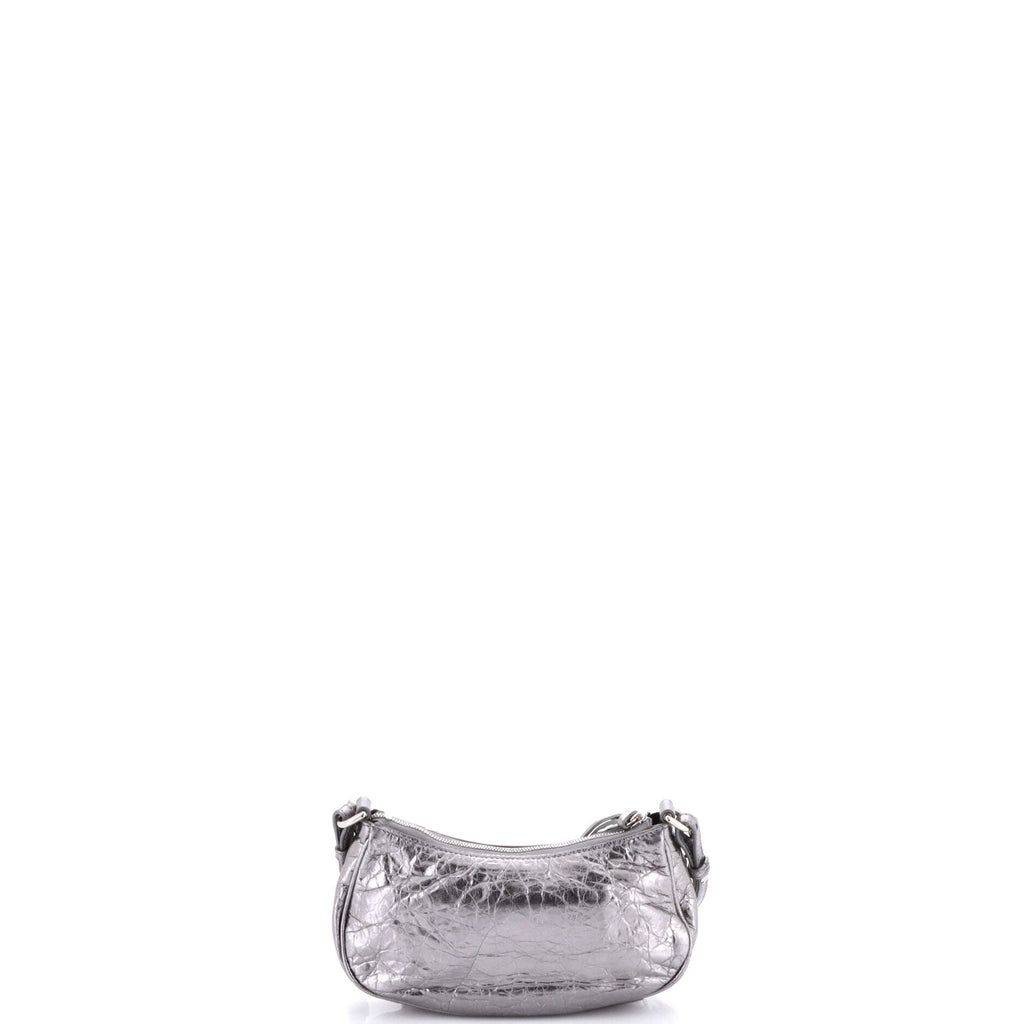 Le Cagole Giant Studs Shoulder Bag Leather Mini