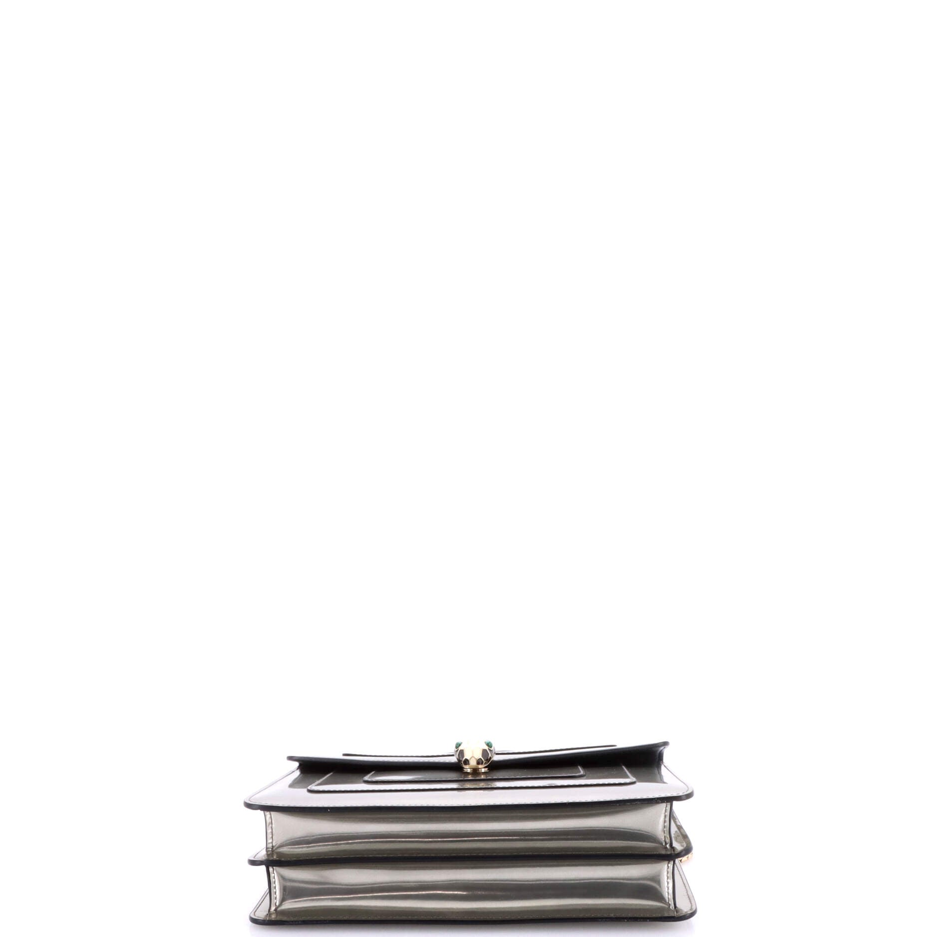 Serpenti Forever Shoulder Bag Metallic Leather Medium