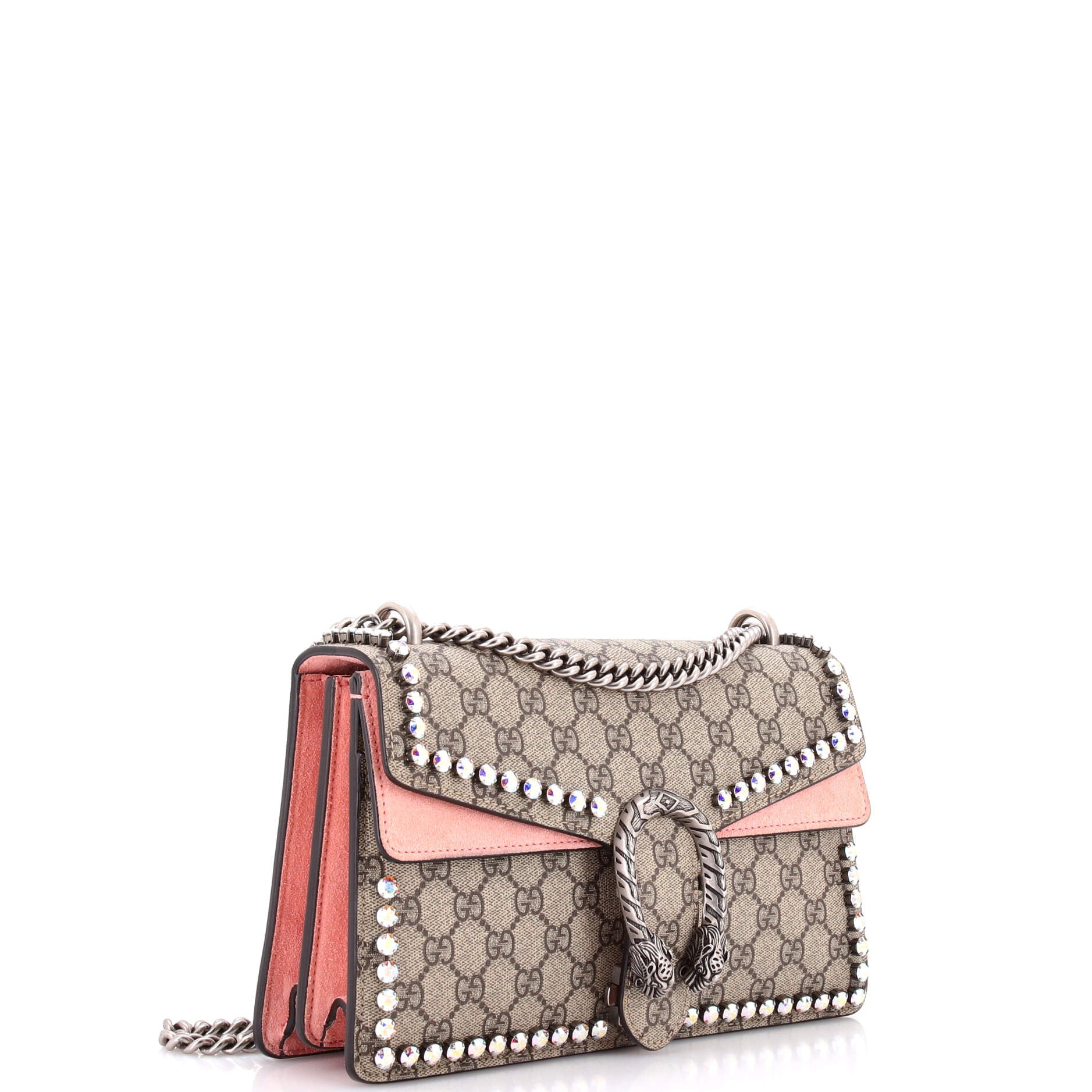 Dionysus Bag Crystal Embellished GG Coated Canvas Small