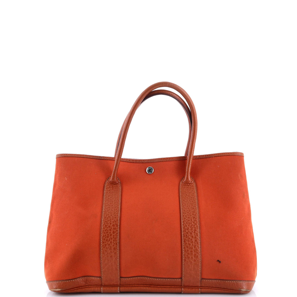 Garden Party Tote Toile and Leather 36