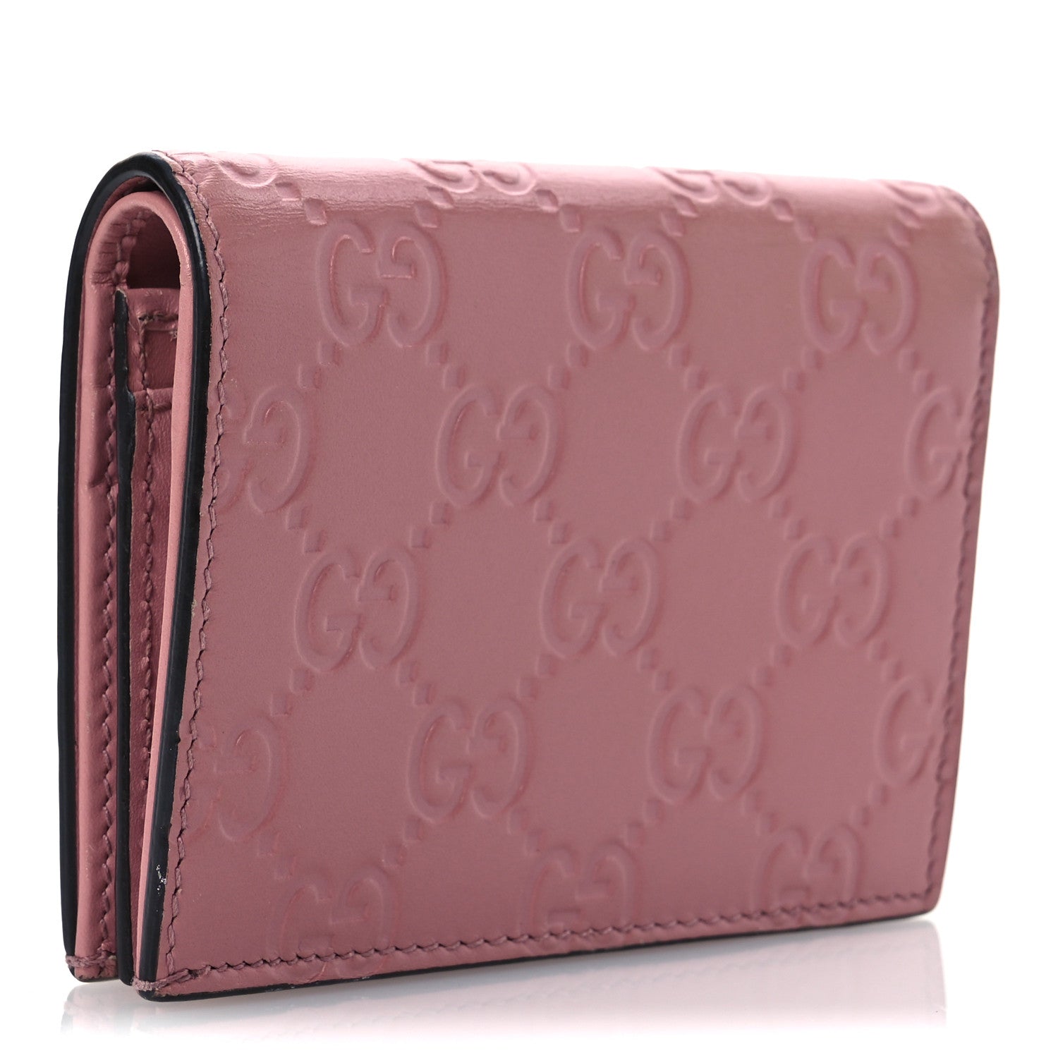 Guccissima Cherries  Case Wallet Pink