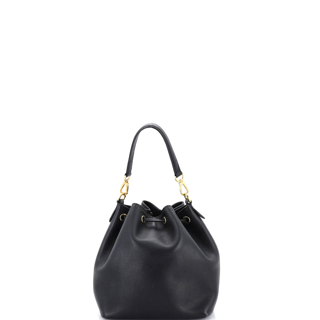 Lockme Pocket Bucket Bag Leather
