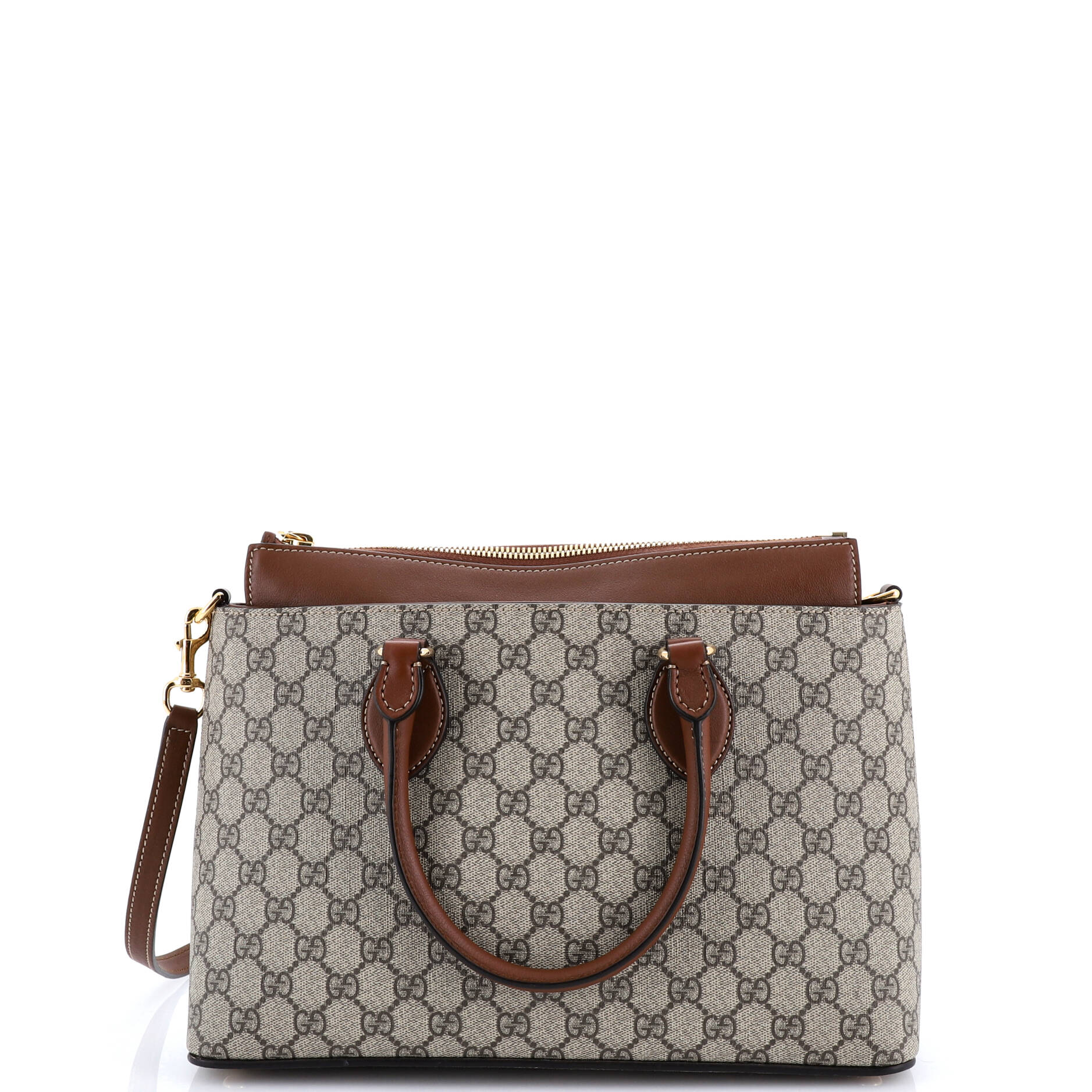Linea A Convertible Tote GG Coated Canvas and Leather Small
