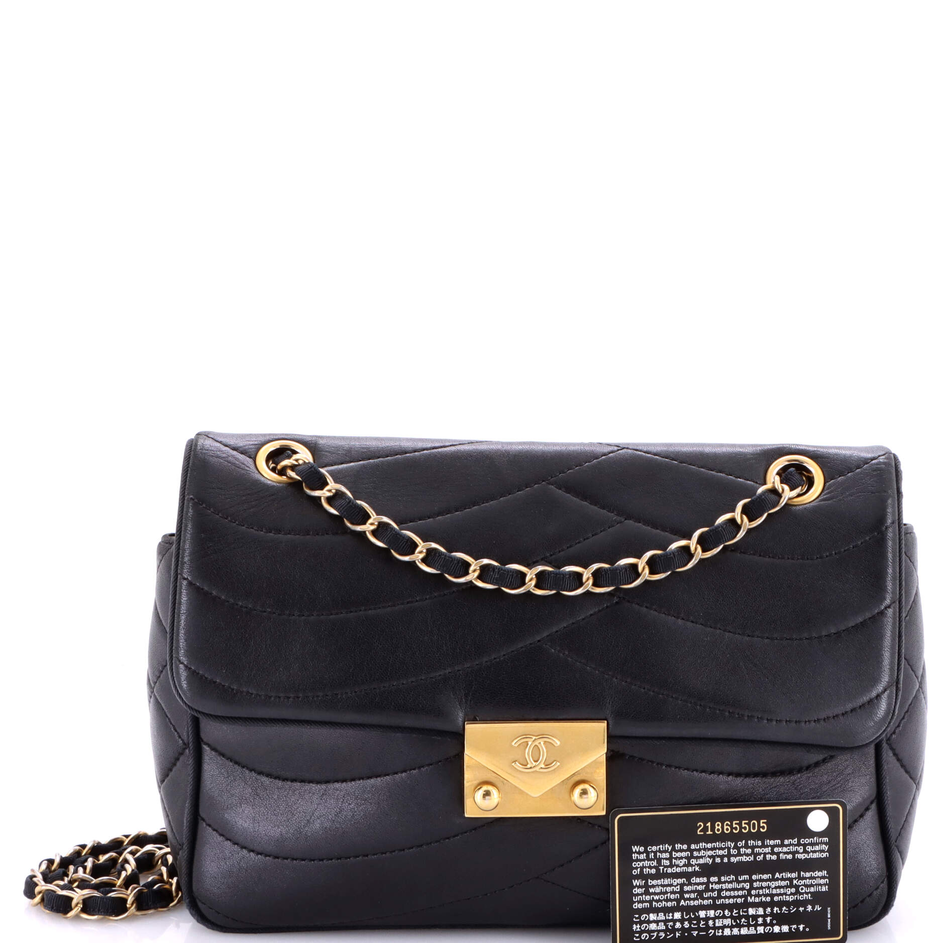 Pagoda Flap Bag Quilted Lambskin Medium