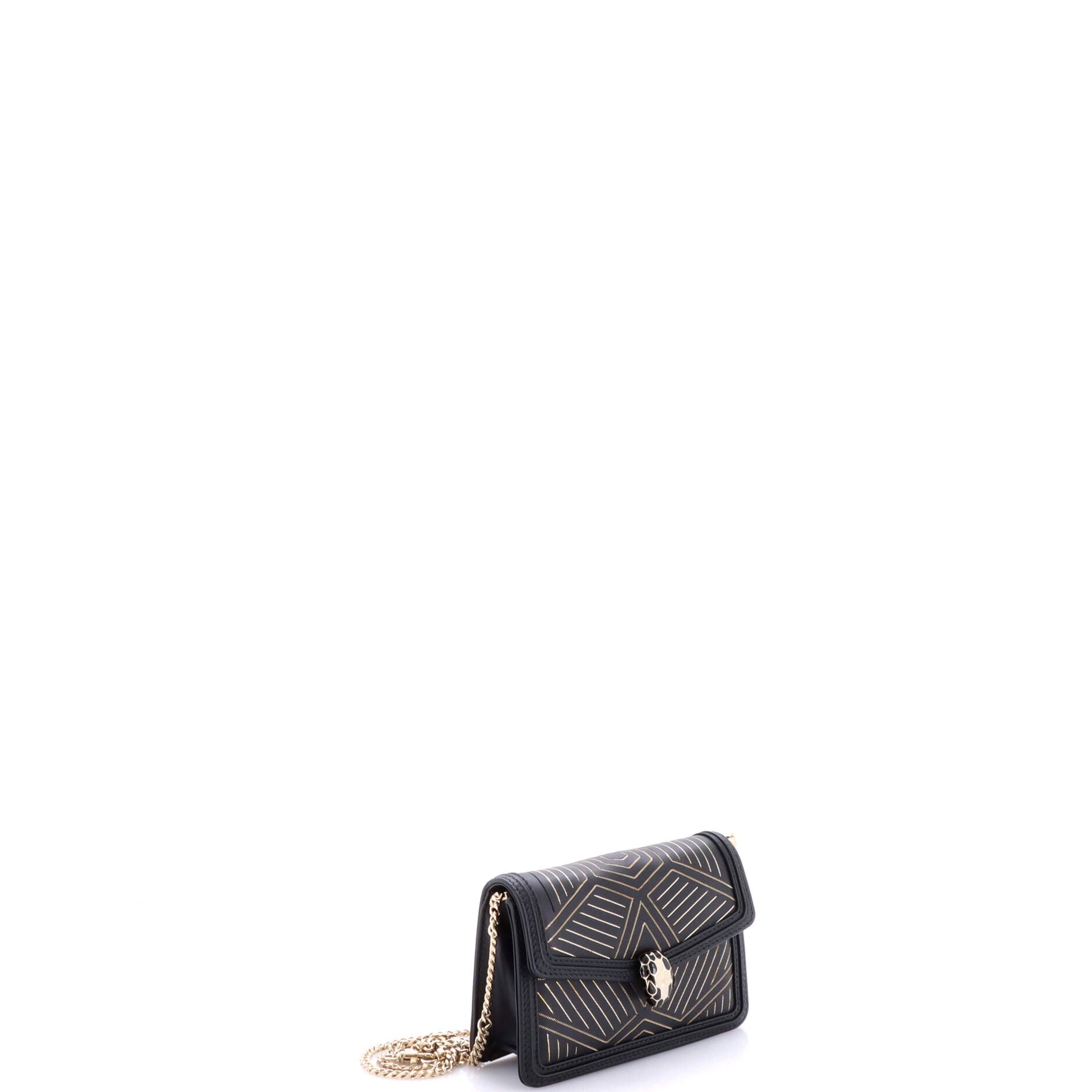 Serpenti Diamond Blast Shoulder Bag Embellished Leather Mini