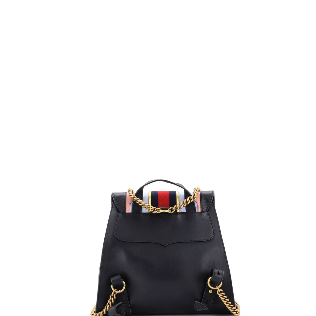 Web Heart GG Marmont Backpack Leather