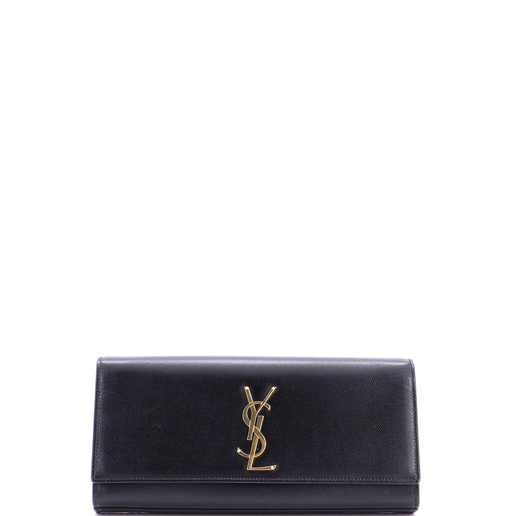 Classic Monogram Clutch Leather Long