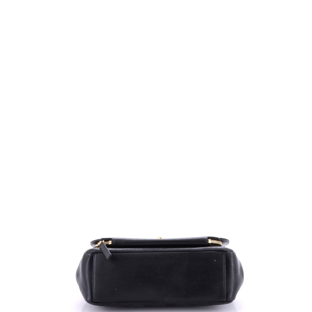 Business Affinity Flap Bag Quilted Caviar Large