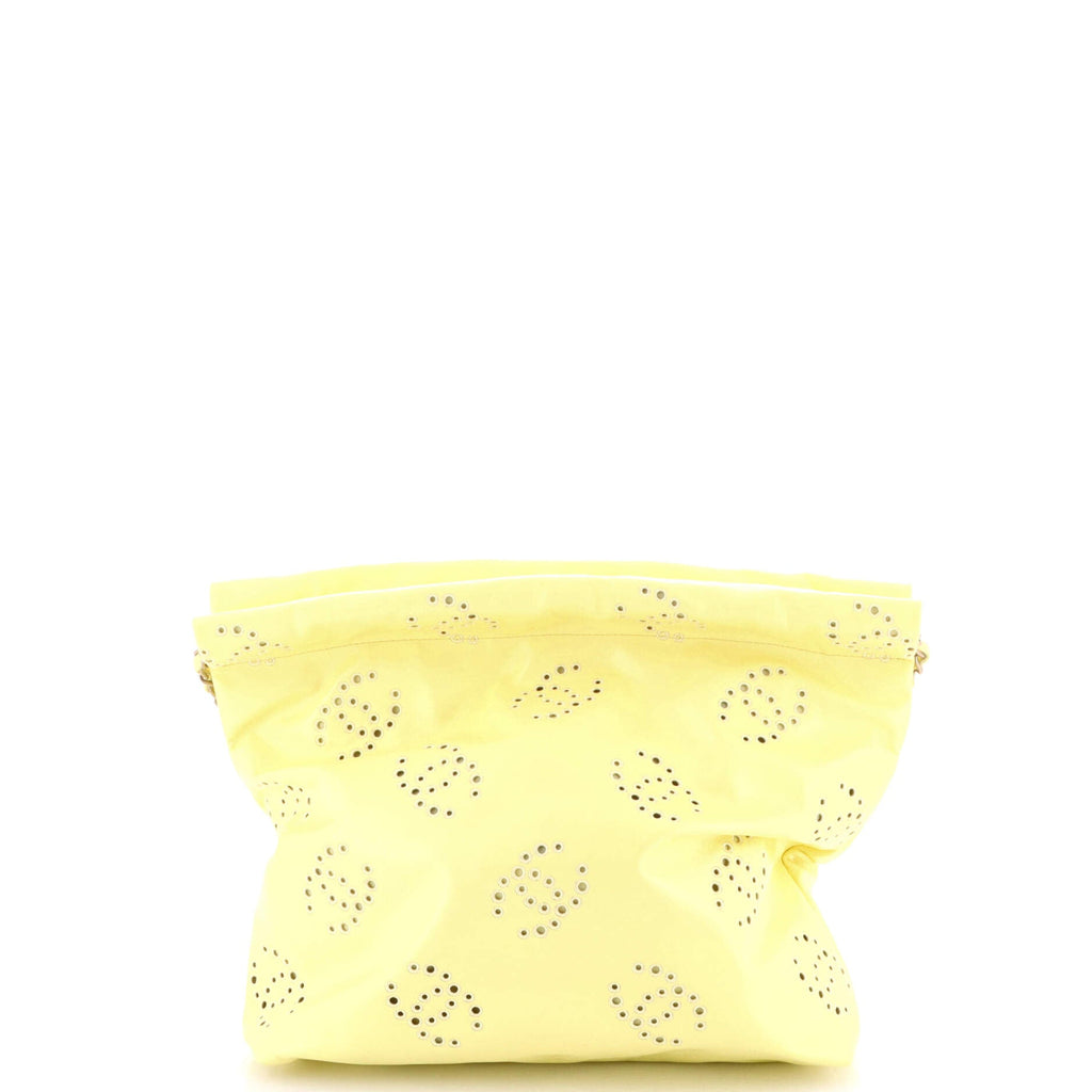 22 Chain Hobo CC Eyelet Embroidered Calfskin Small