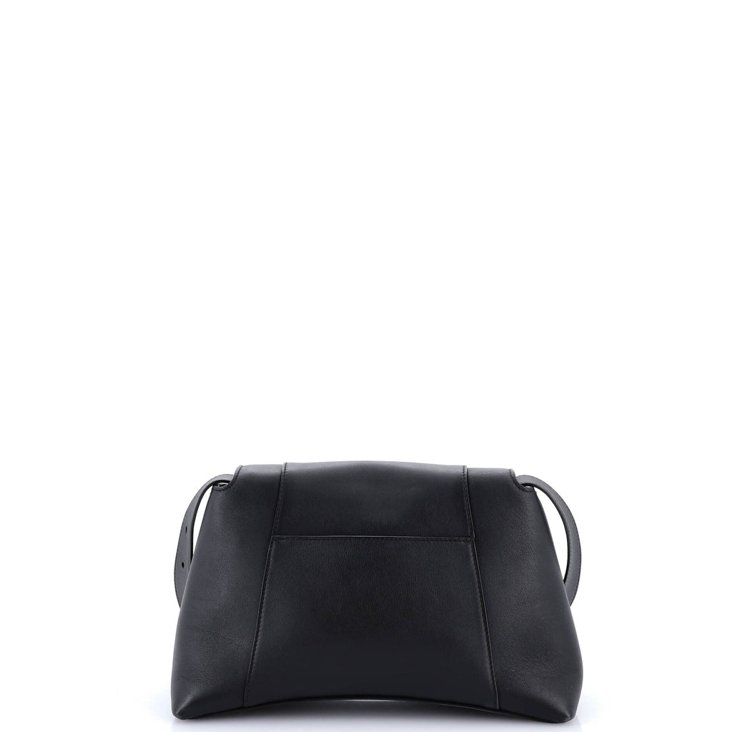 Downtown Soft Hourglass Shoulder Bag Leather Small