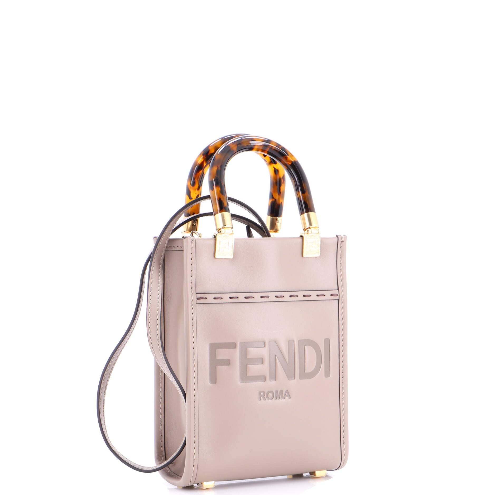 Sunshine Shopper Tote Leather Mini