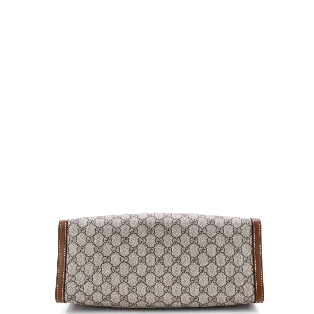 Padlock Chain Tote GG Coated Canvas with Leather Medium