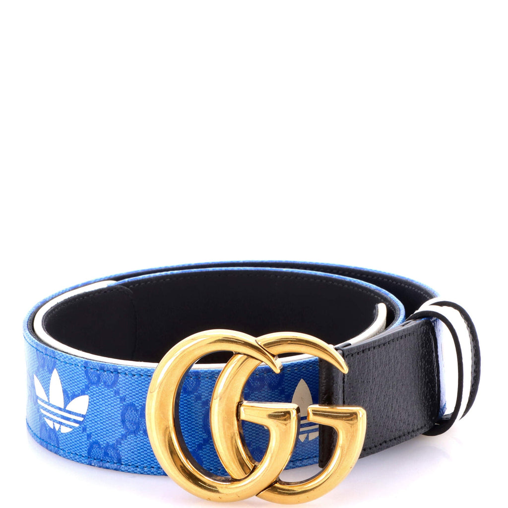 x adidas GG Marmont Belt GG Coated Canvas and Leather 85