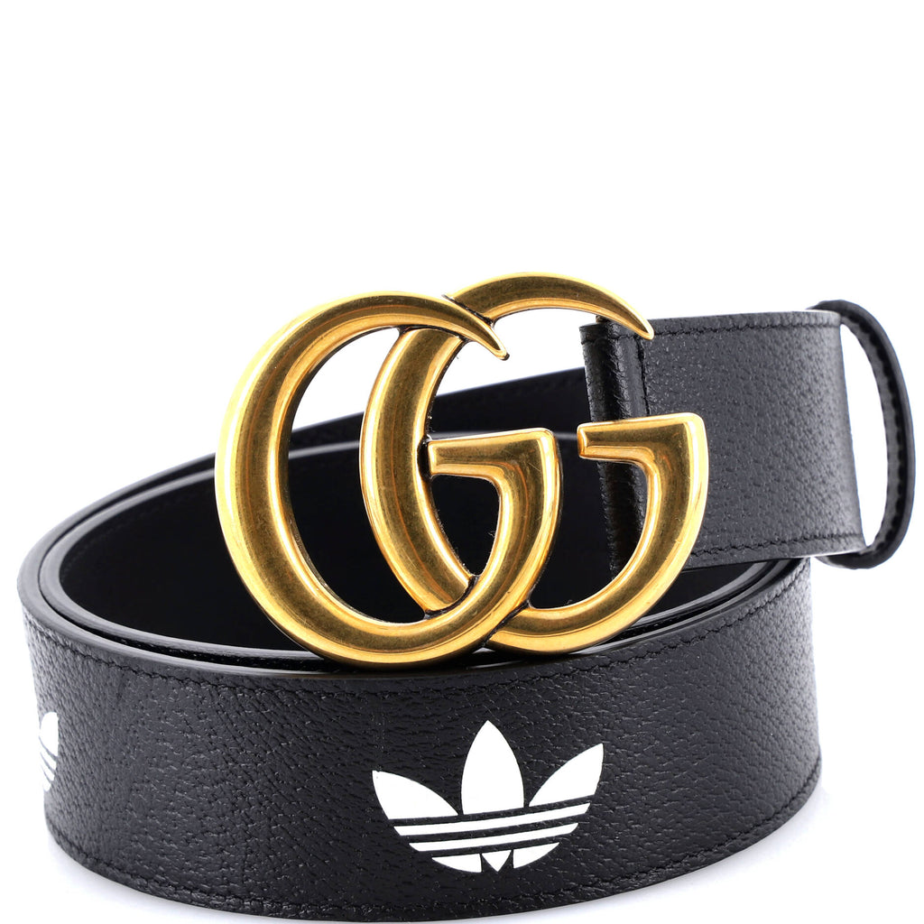 x adidas GG Marmont Belt Printed Leather 80