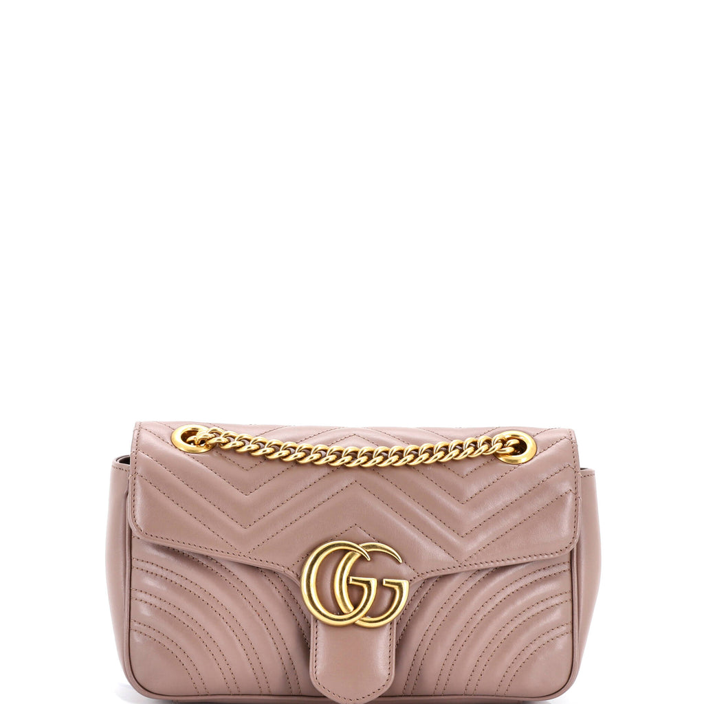 GG Marmont Flap Bag Matelasse Leather Small