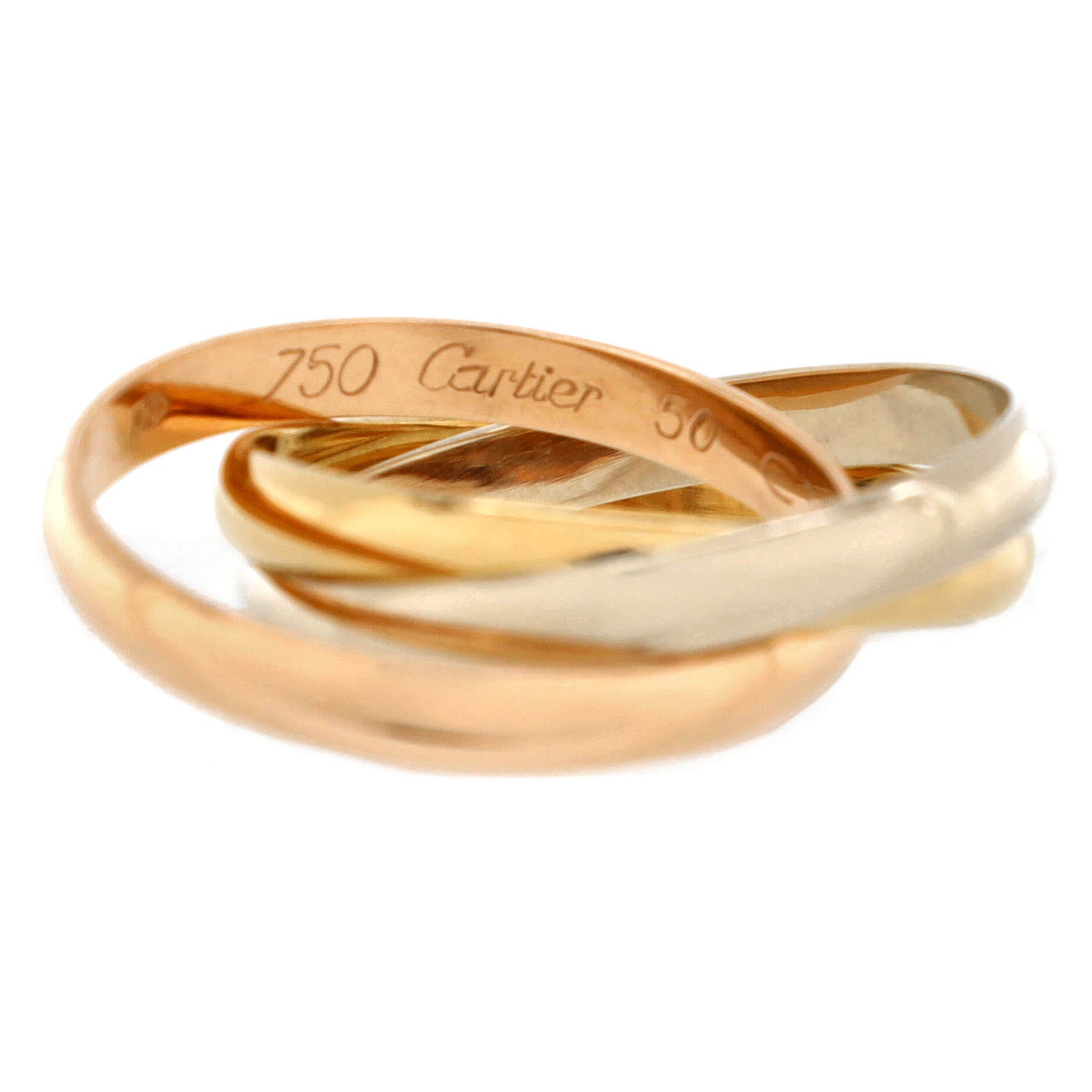 Trinity Ring 18K Tricolor Gold Small