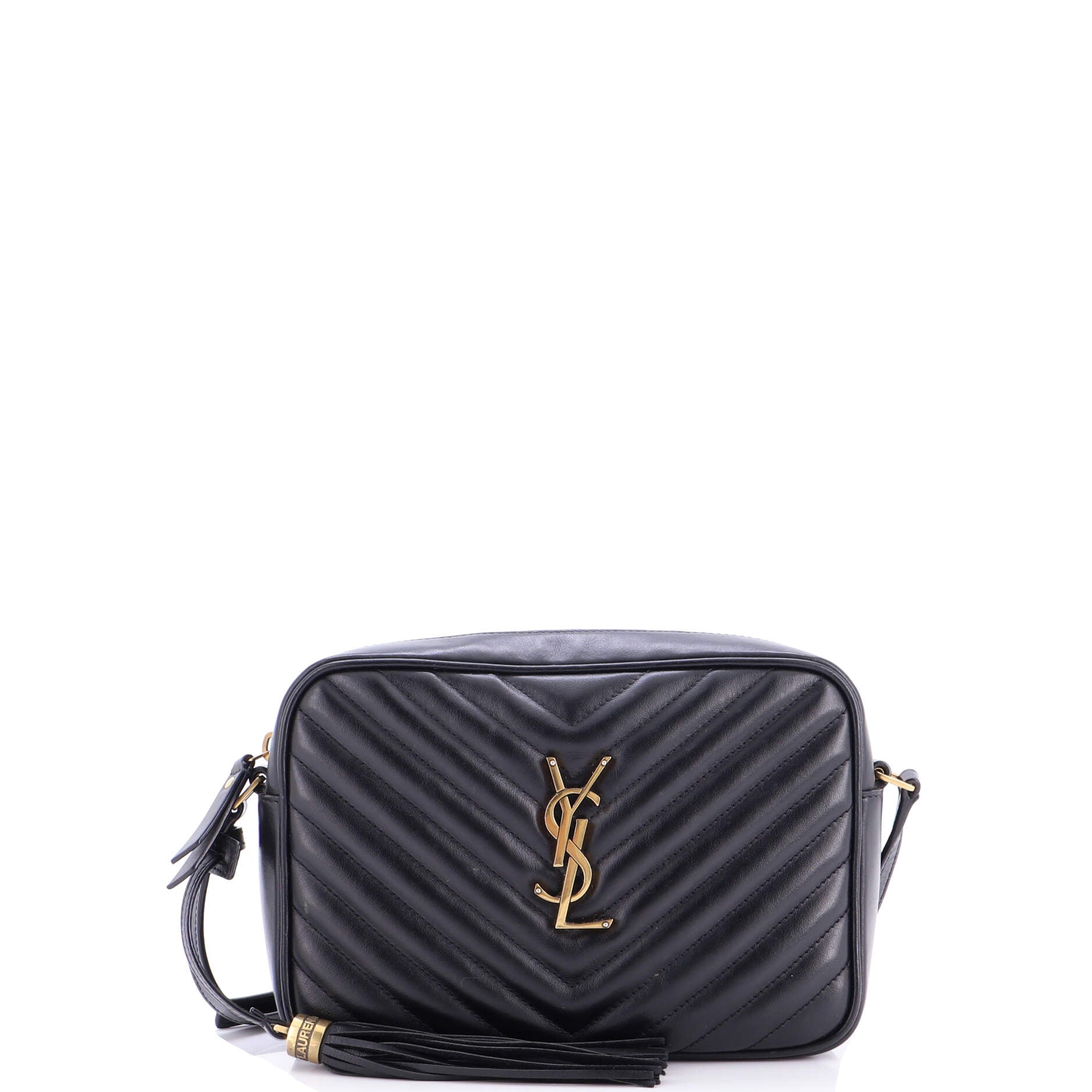 Lou Camera Bag Matelasse Chevron Leather Small
