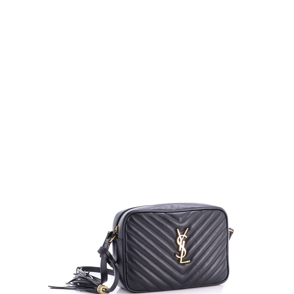 Lou Camera Bag Matelasse Chevron Leather Small