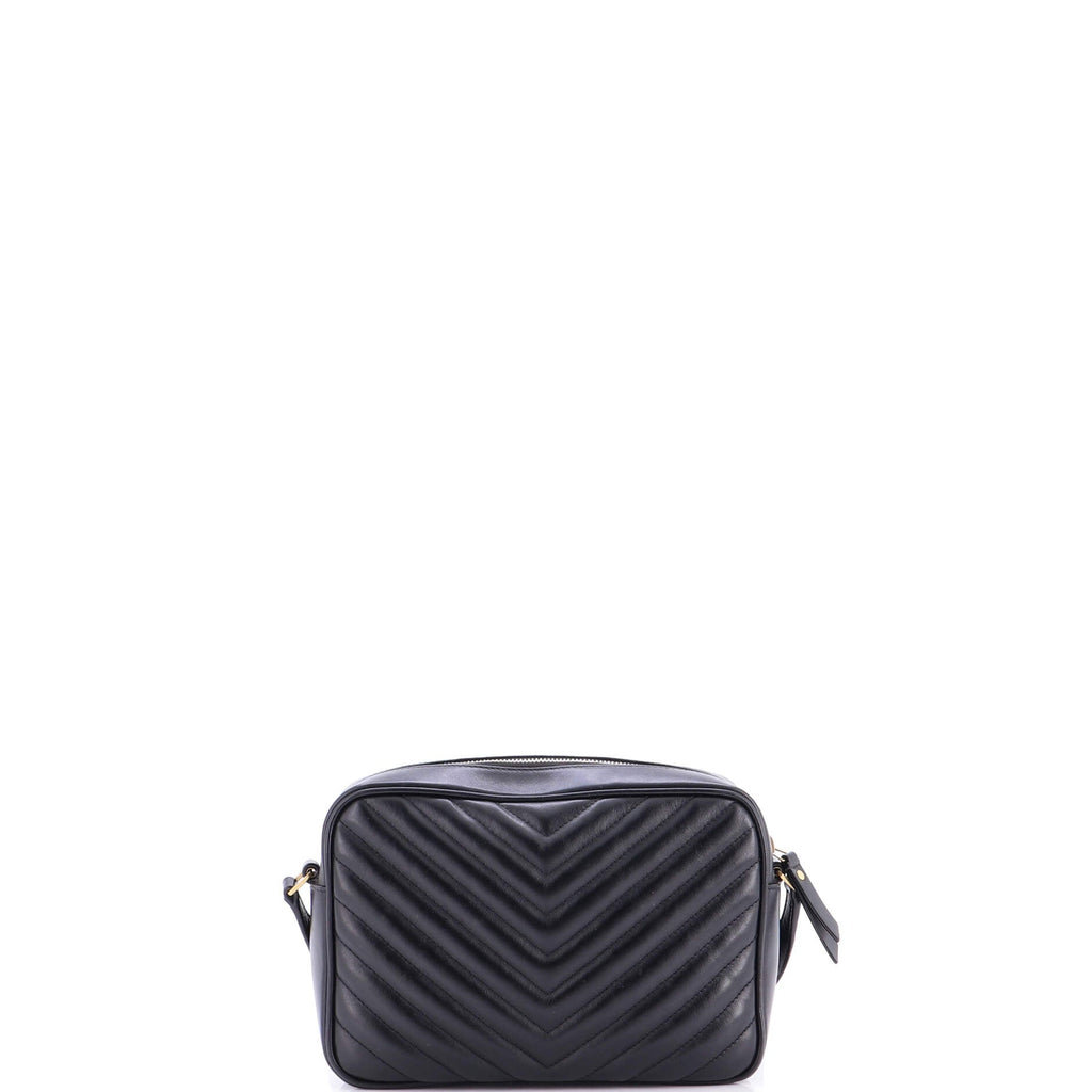 Lou Camera Bag Matelasse Chevron Leather Small