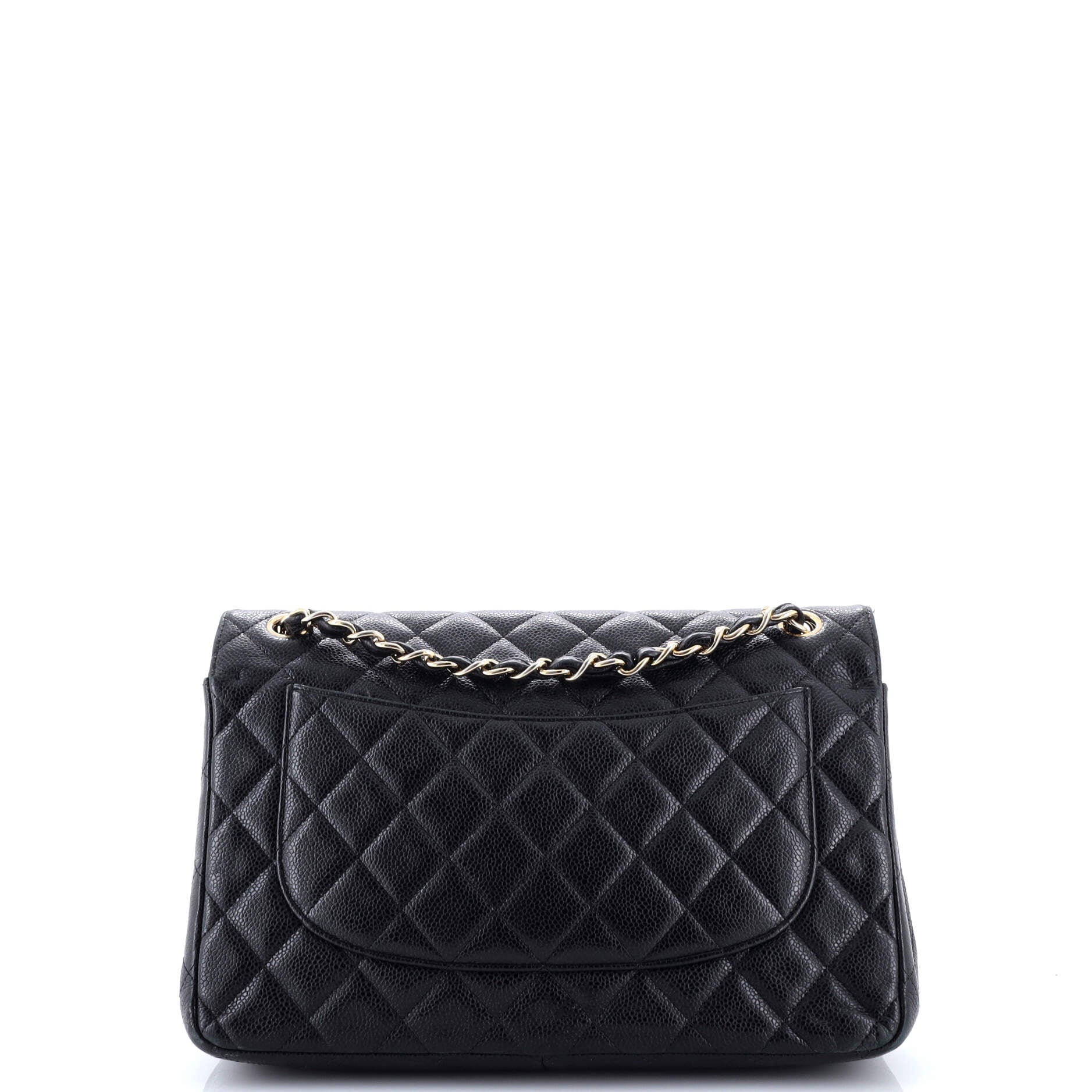 Classic Double Flap Bag Quilted Caviar Jumbo