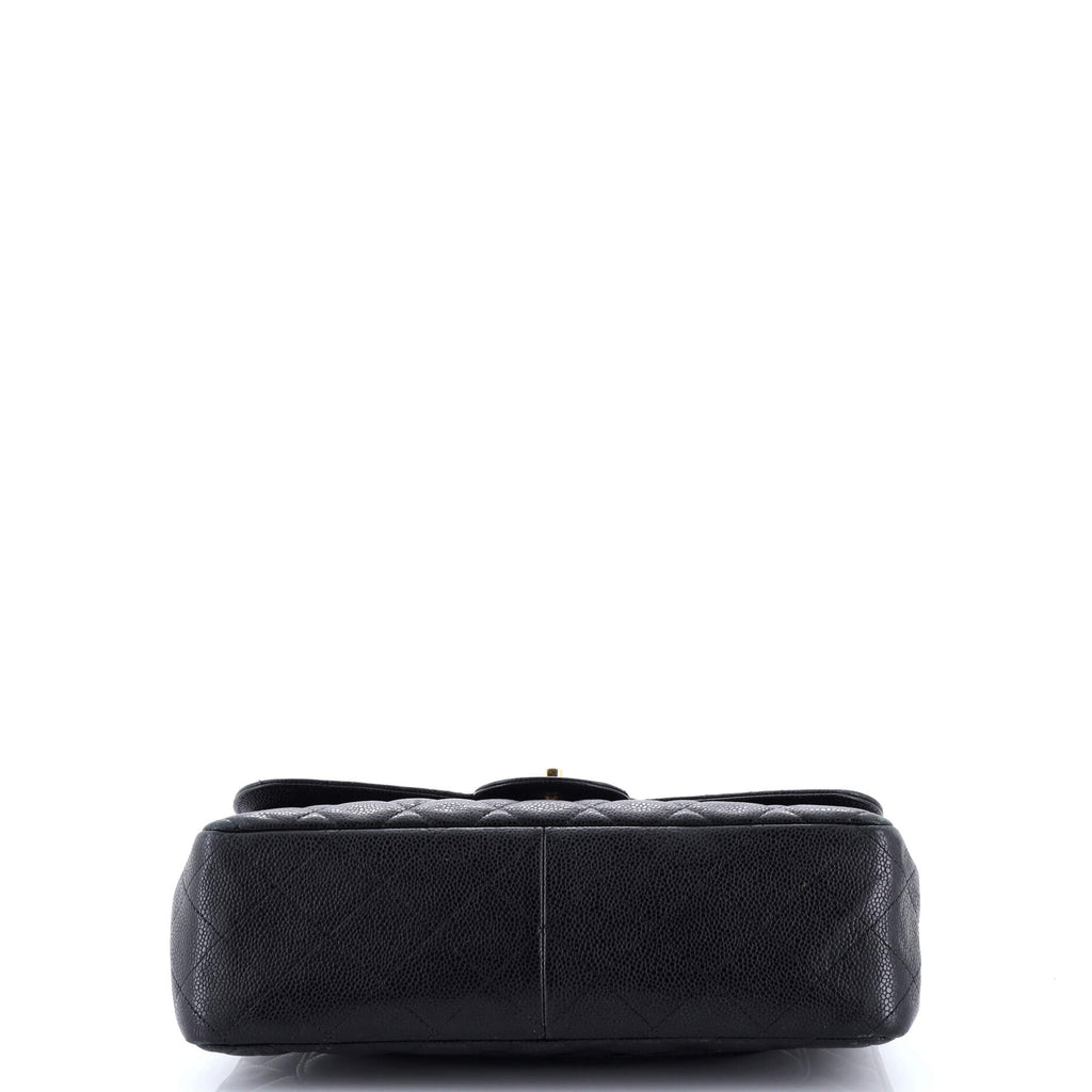 Classic Double Flap Bag Quilted Caviar Jumbo