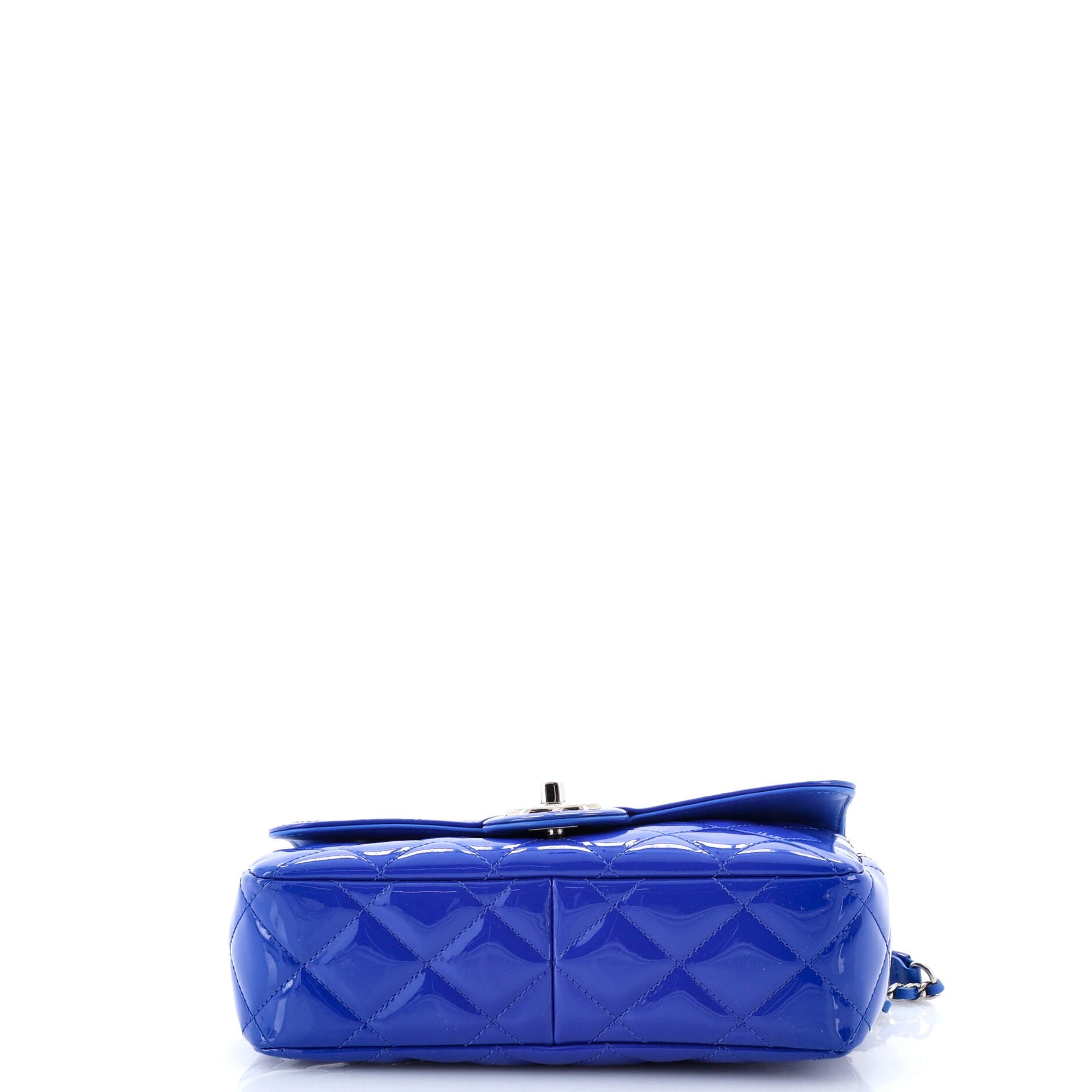 Coco Shine Flap Bag Quilted Patent Small