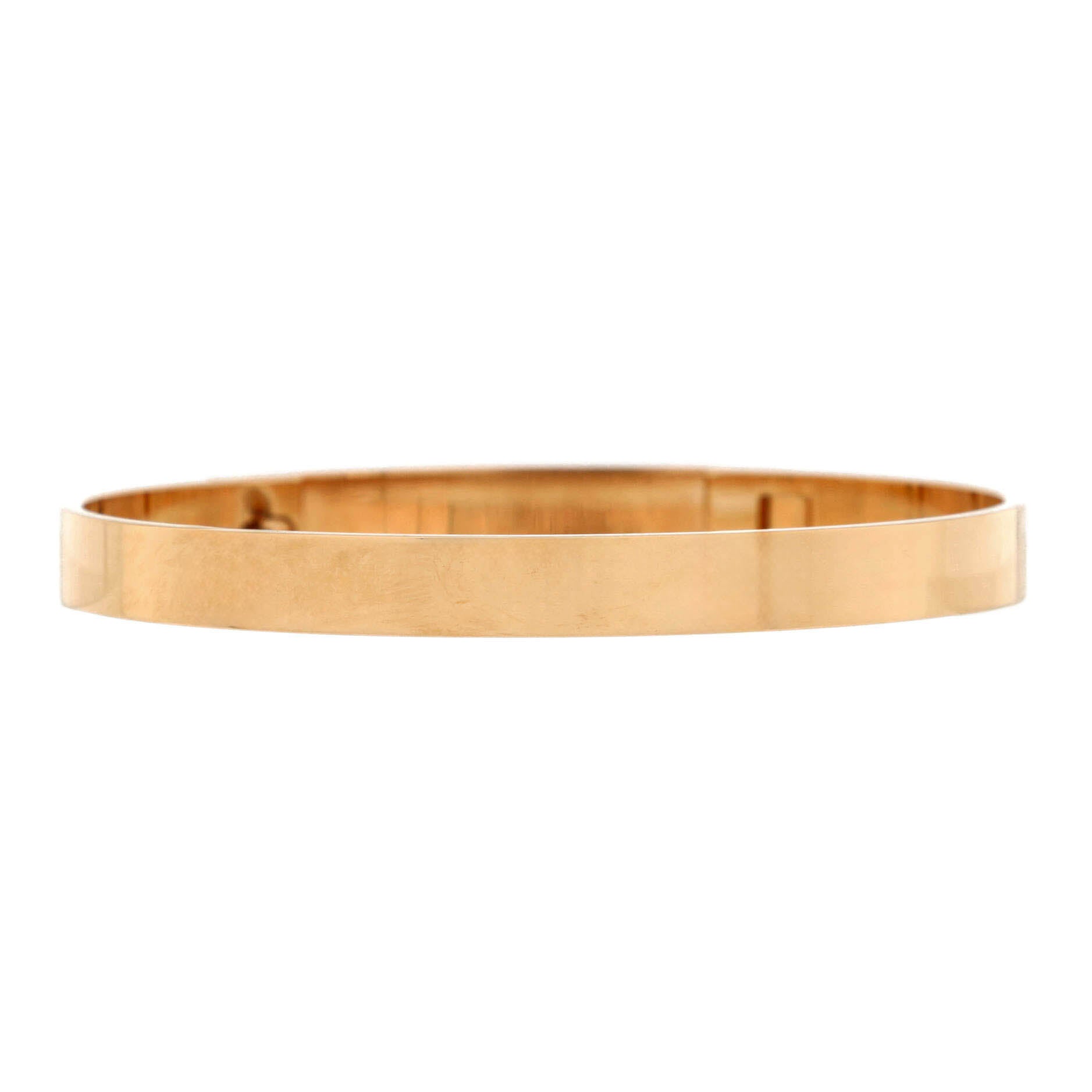 Collier de Chien Bracelet 18K Rose Gold with Pave Diamond Studs PM