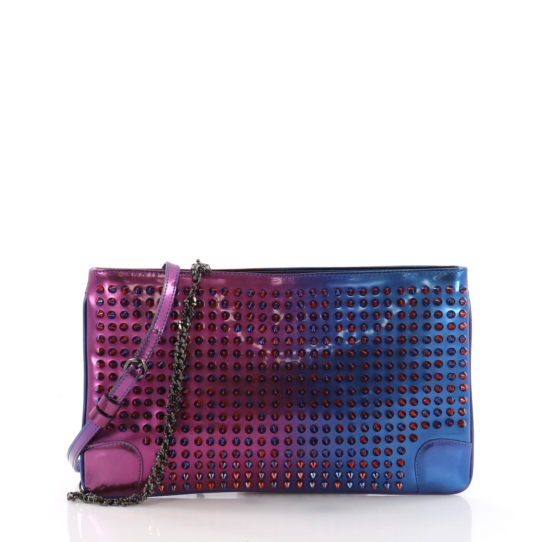 Loubiposh Clutch Spiked Patent