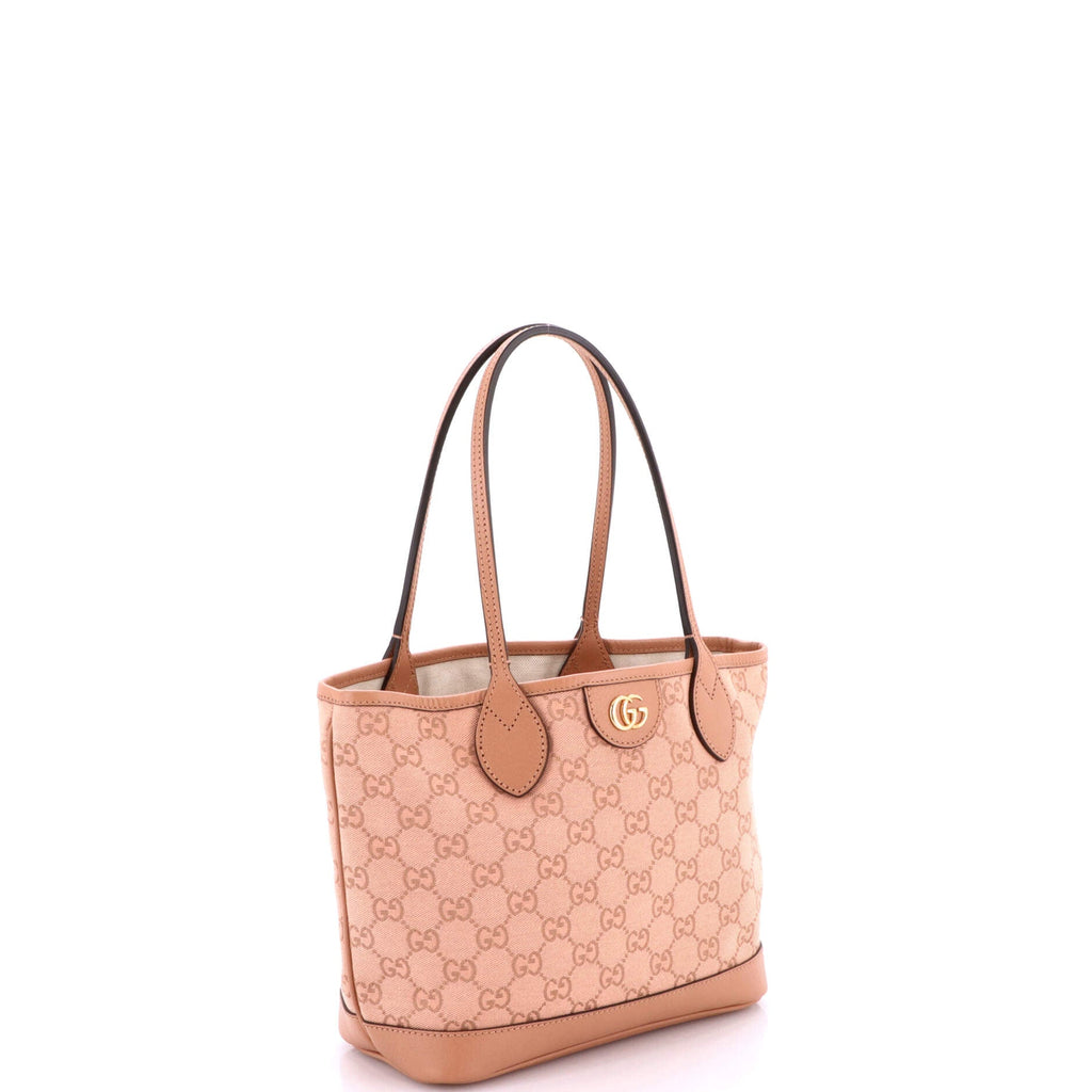 Ophidia Top Handle Shopping Tote GG Canvas and Leather Small