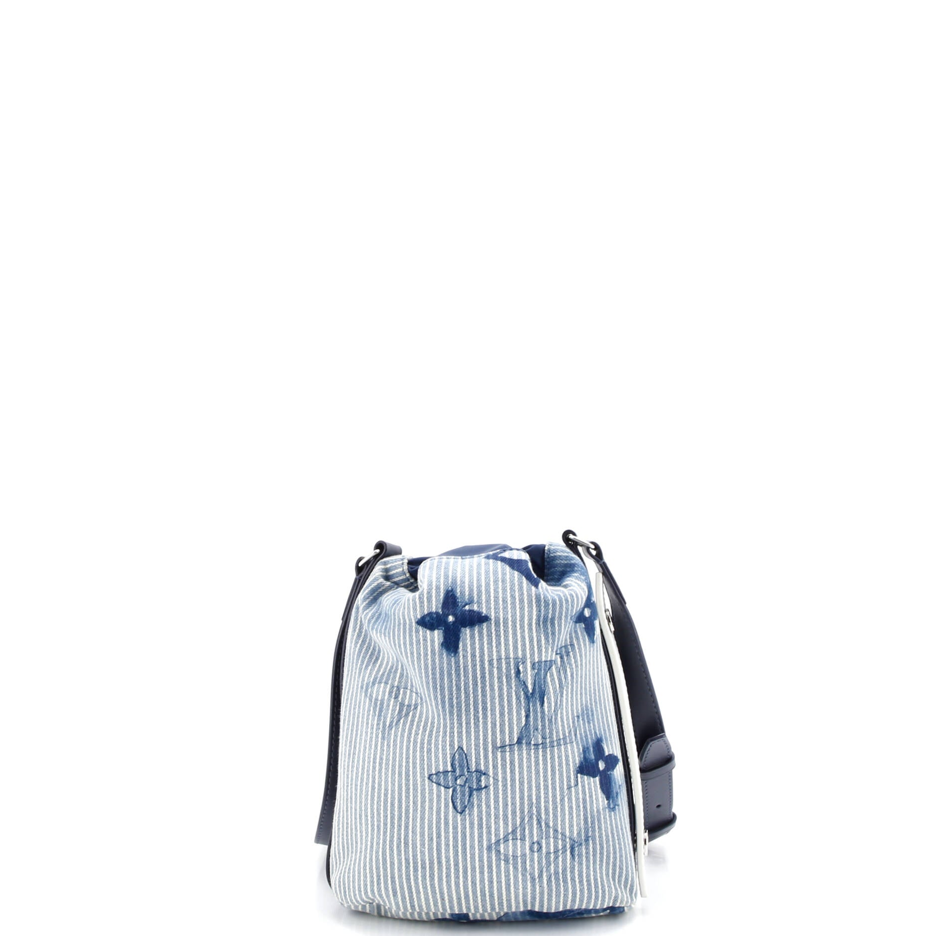Sac Marin Bag Limited Edition Monogram Watercolor Stripes Denim BB