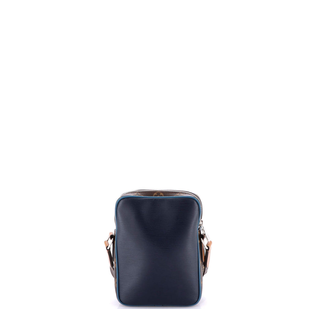 Danube Handbag Epi Leather with Monogram Canvas Slim