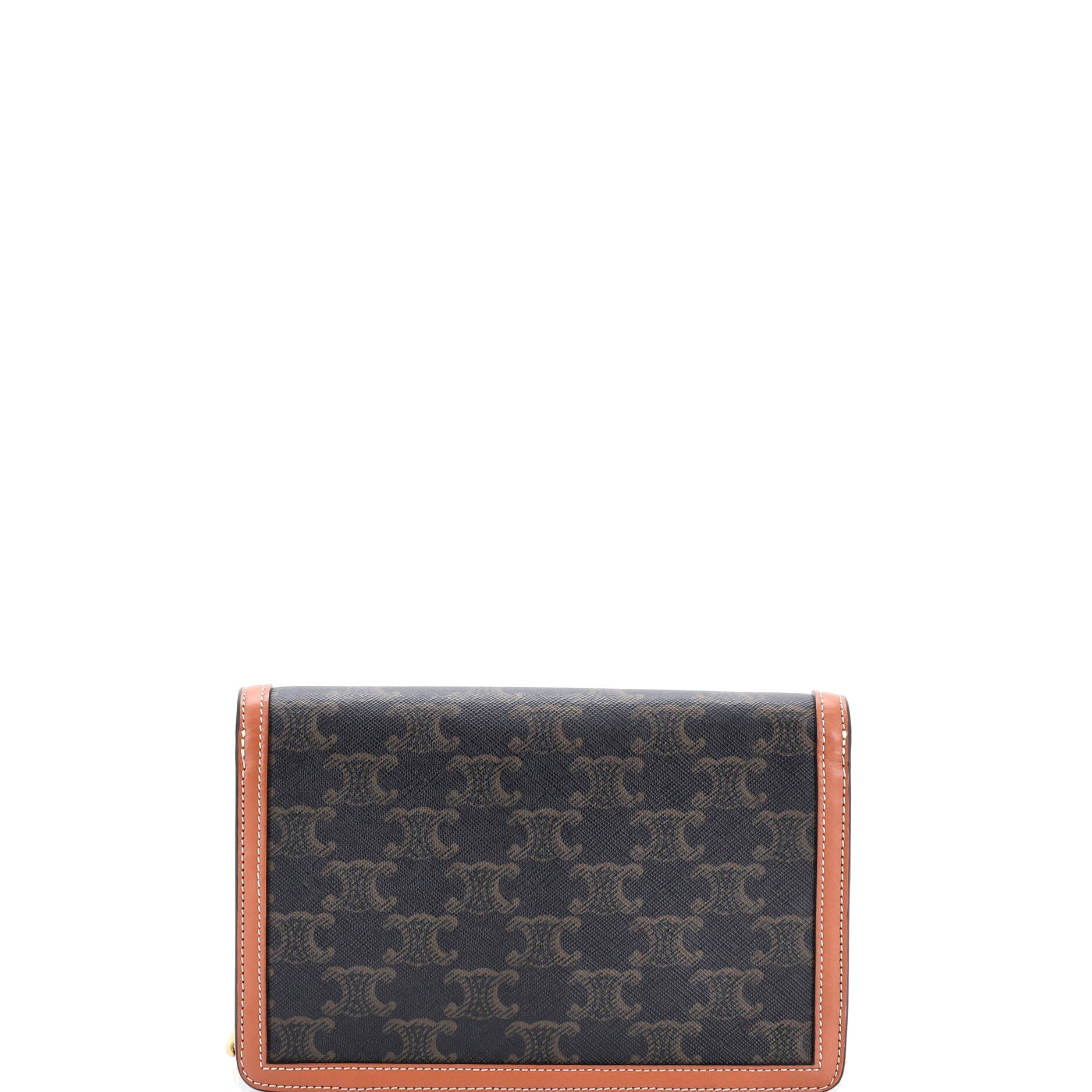 Triomphe Envelope Wallet on Chain Triomphe Coated Canvas