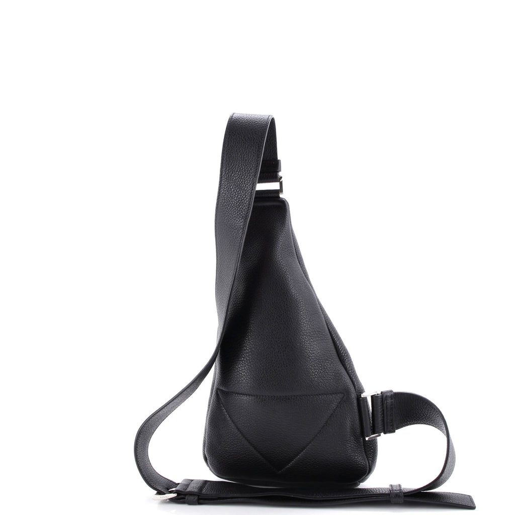 Triangle Logo Sling Bag Leather