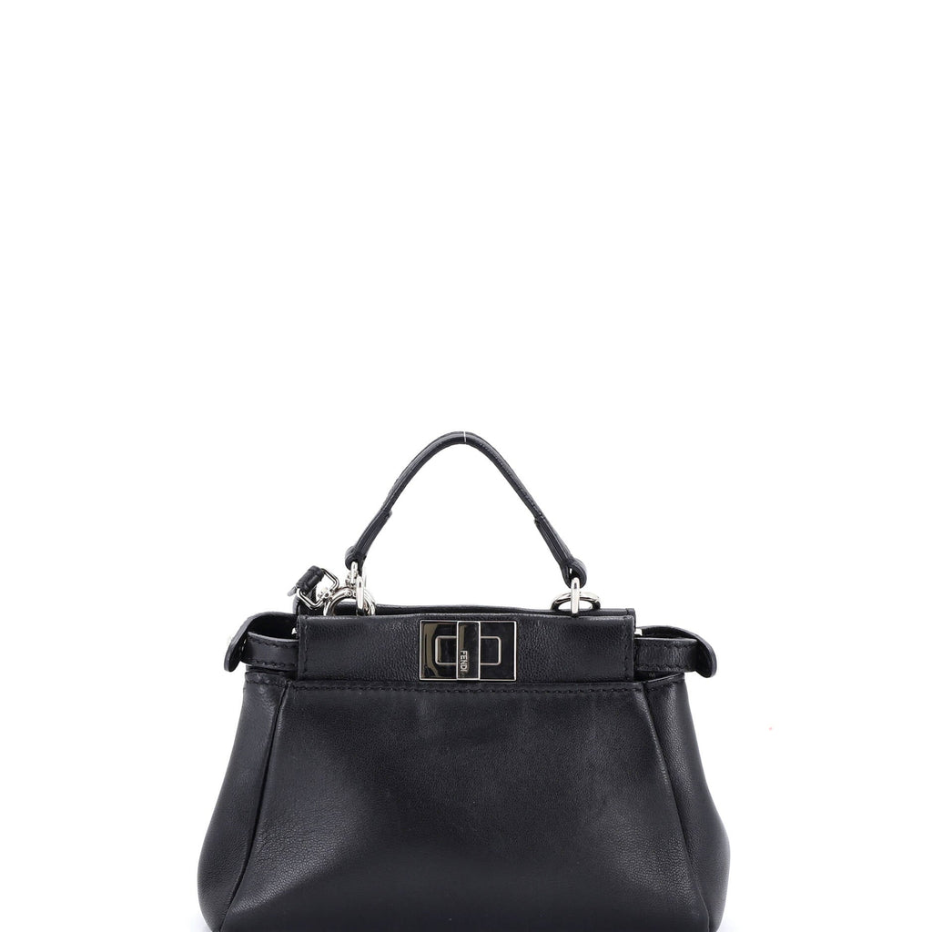 Peekaboo Bag Floral Embellished Leather Micro