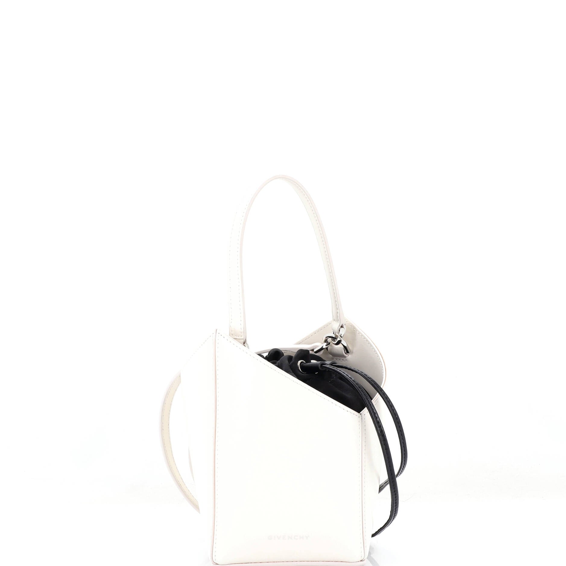 Cut Out Bucket Bag Leather Mini