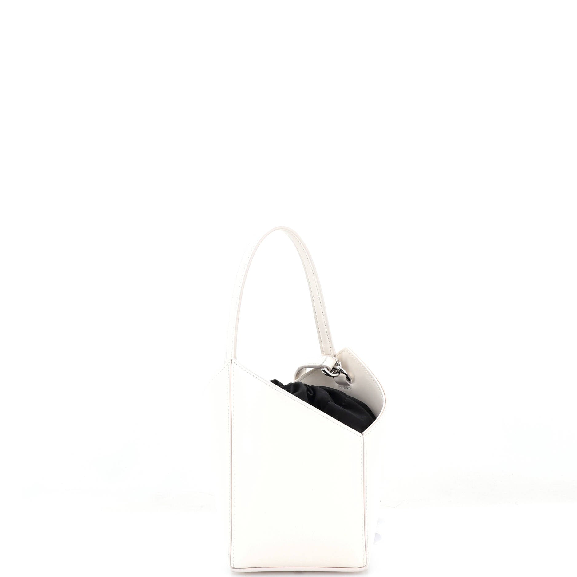 Cut Out Bucket Bag Leather Mini