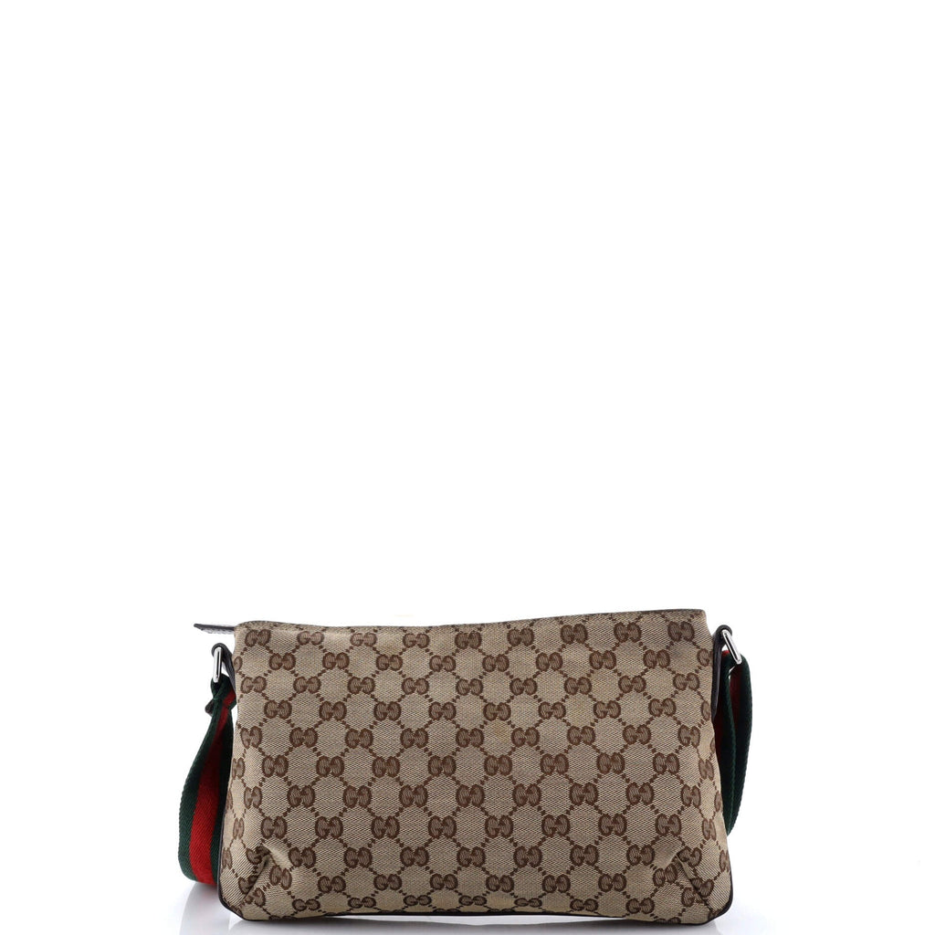 Web Strap Messenger Bag GG Canvas Small