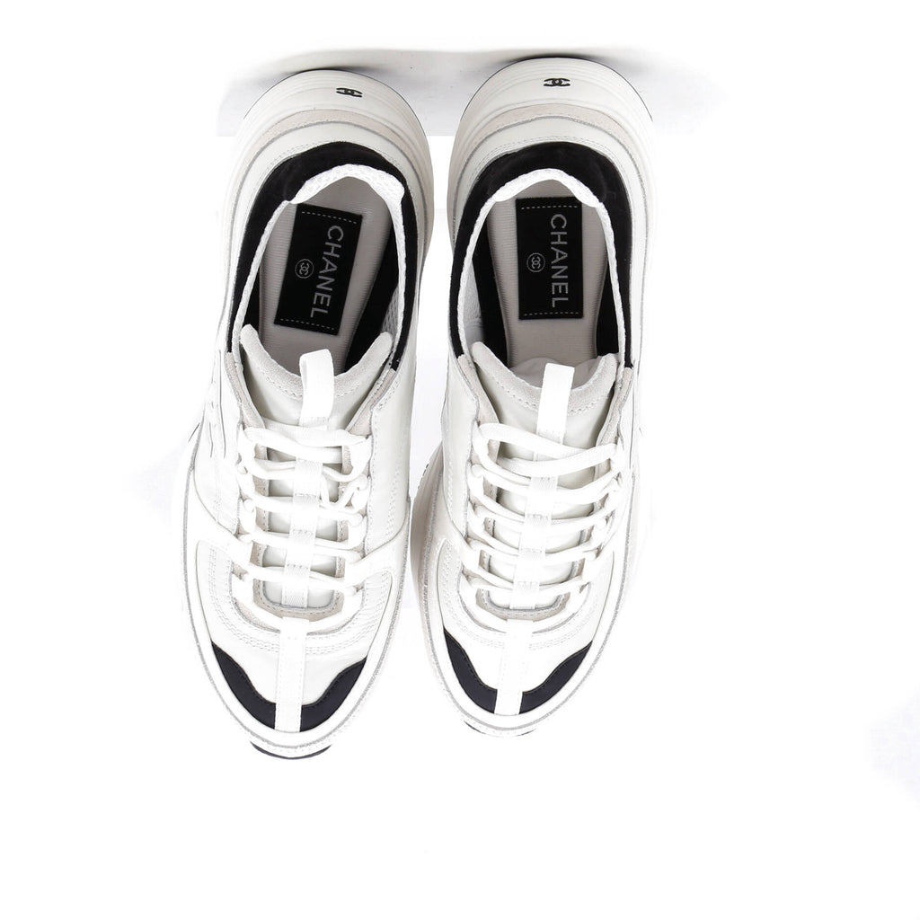 Women's CC Low-Top Sneakers Leather and Mesh