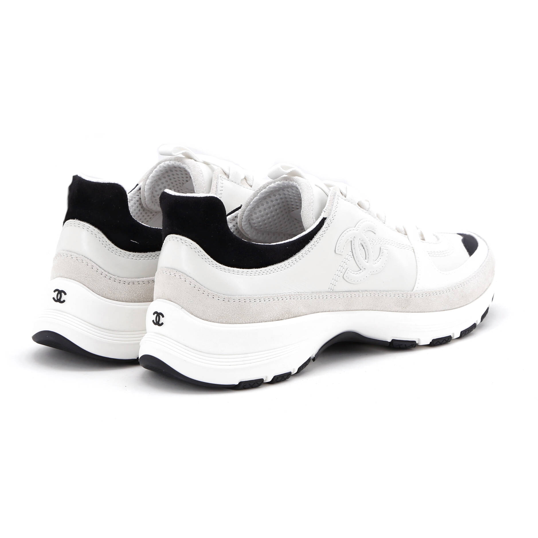 Women's CC Low-Top Sneakers Leather and Mesh