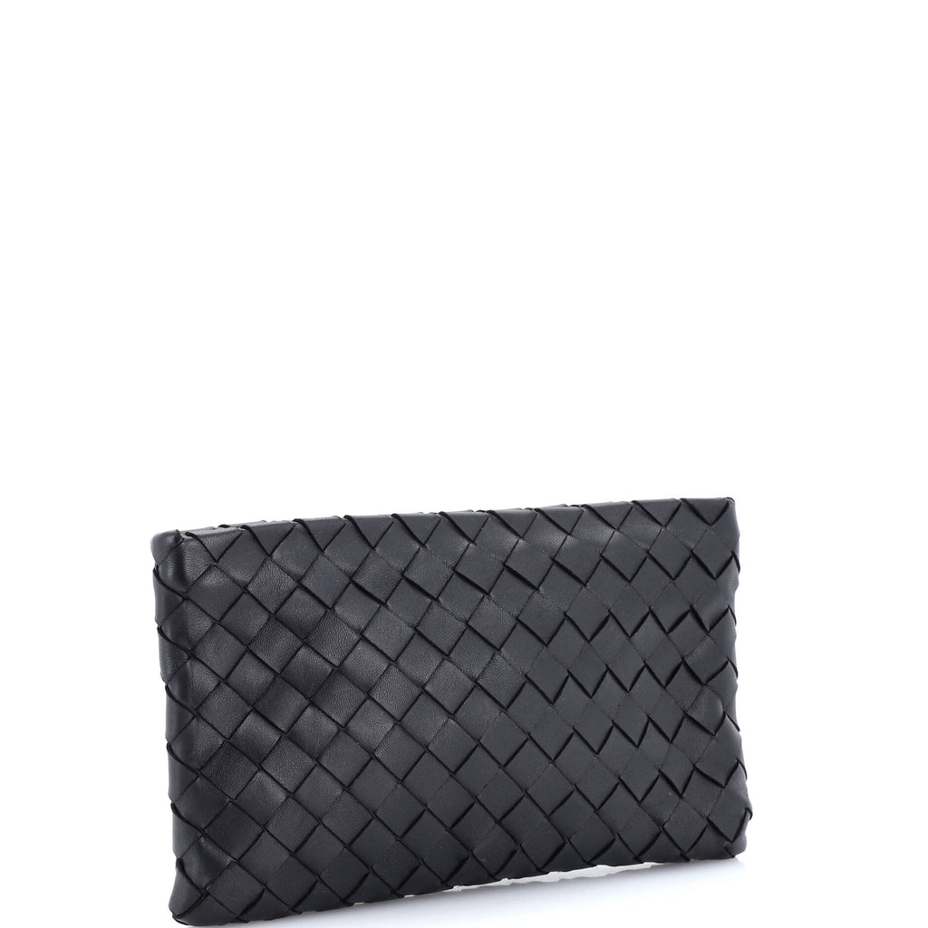 Zip Pouch Clutch Intrecciato Nappa Medium