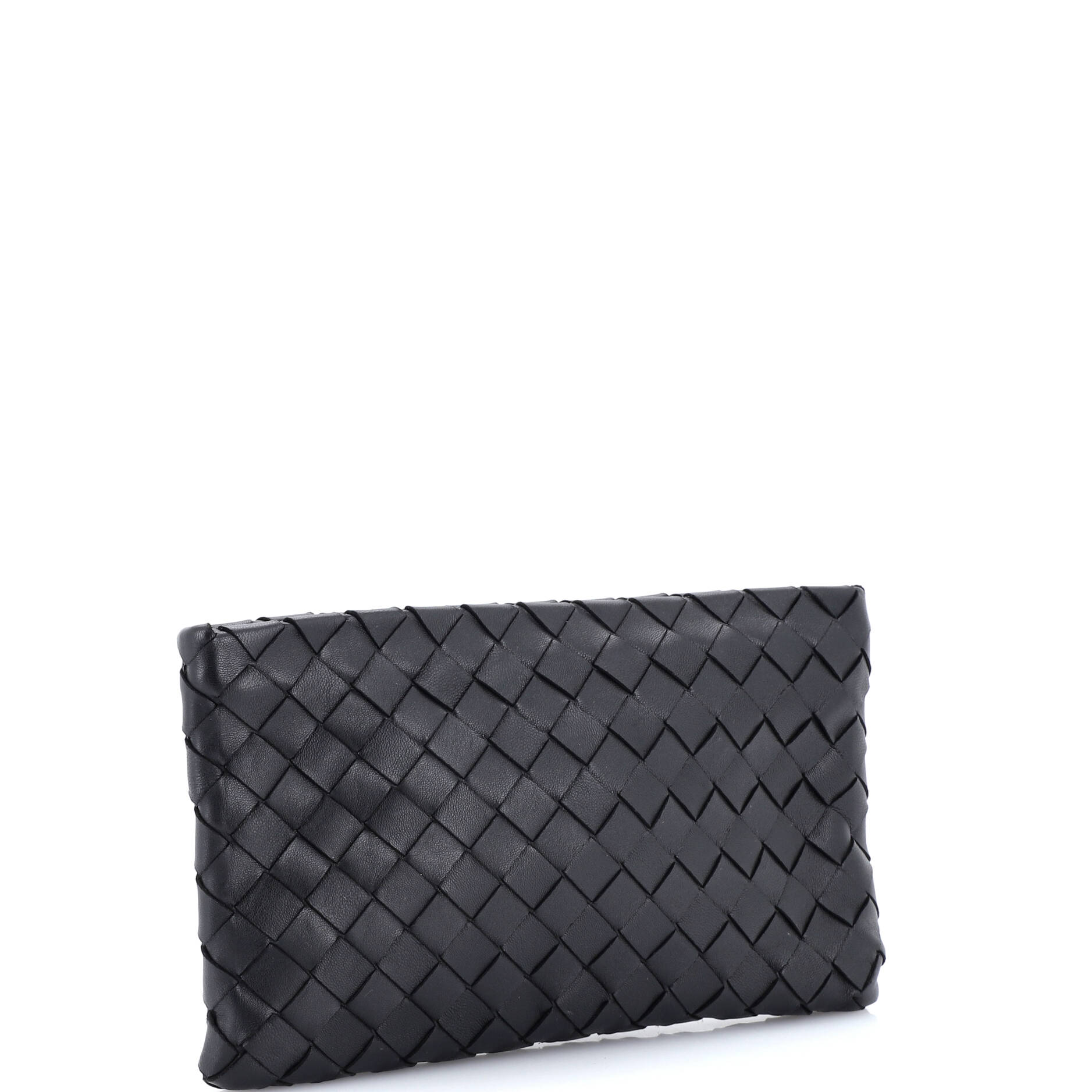 Zip Pouch Clutch Intrecciato Nappa Medium