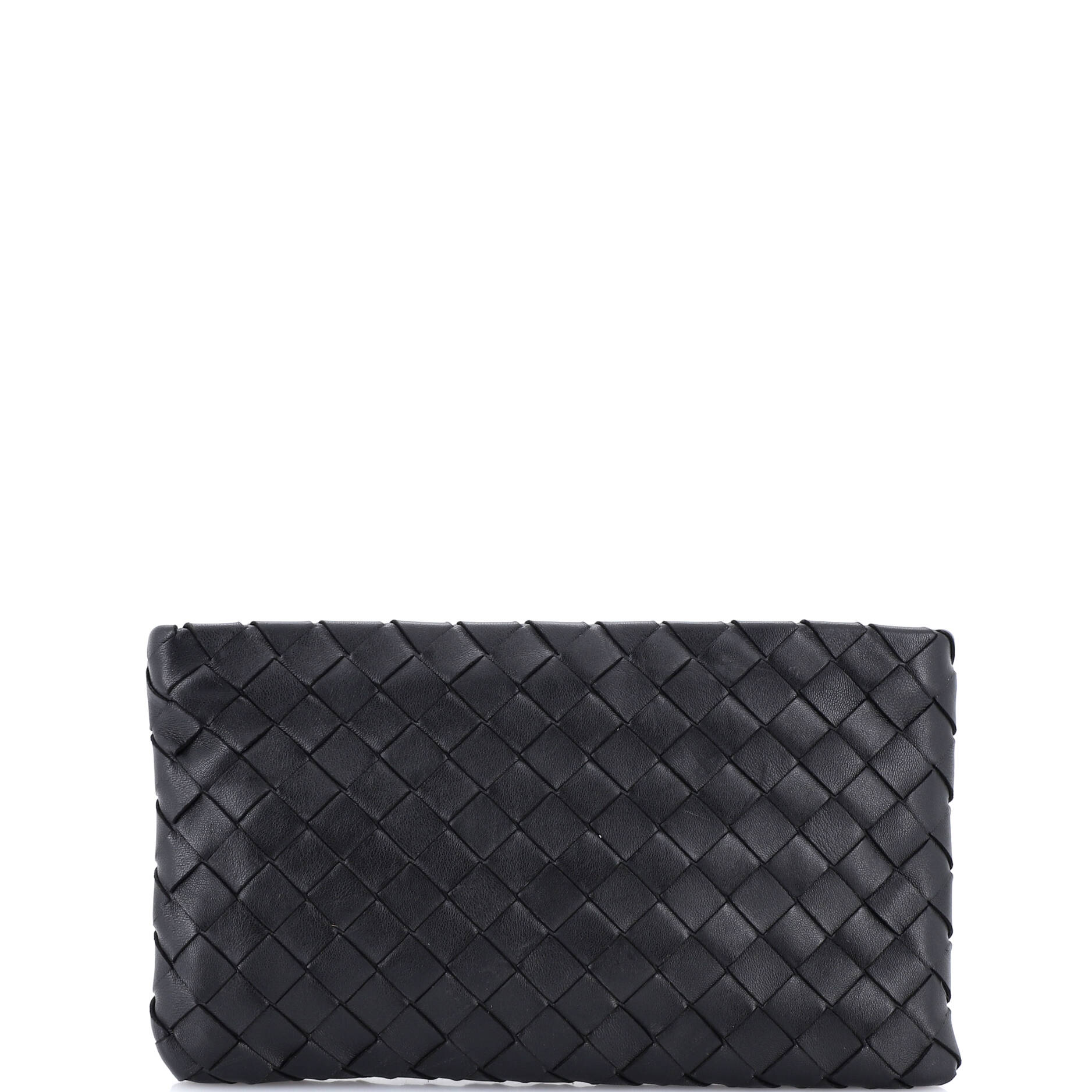 Zip Pouch Clutch Intrecciato Nappa Medium
