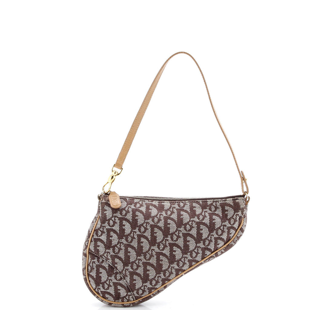 Vintage Saddle Bag Diorissimo Canvas Mini