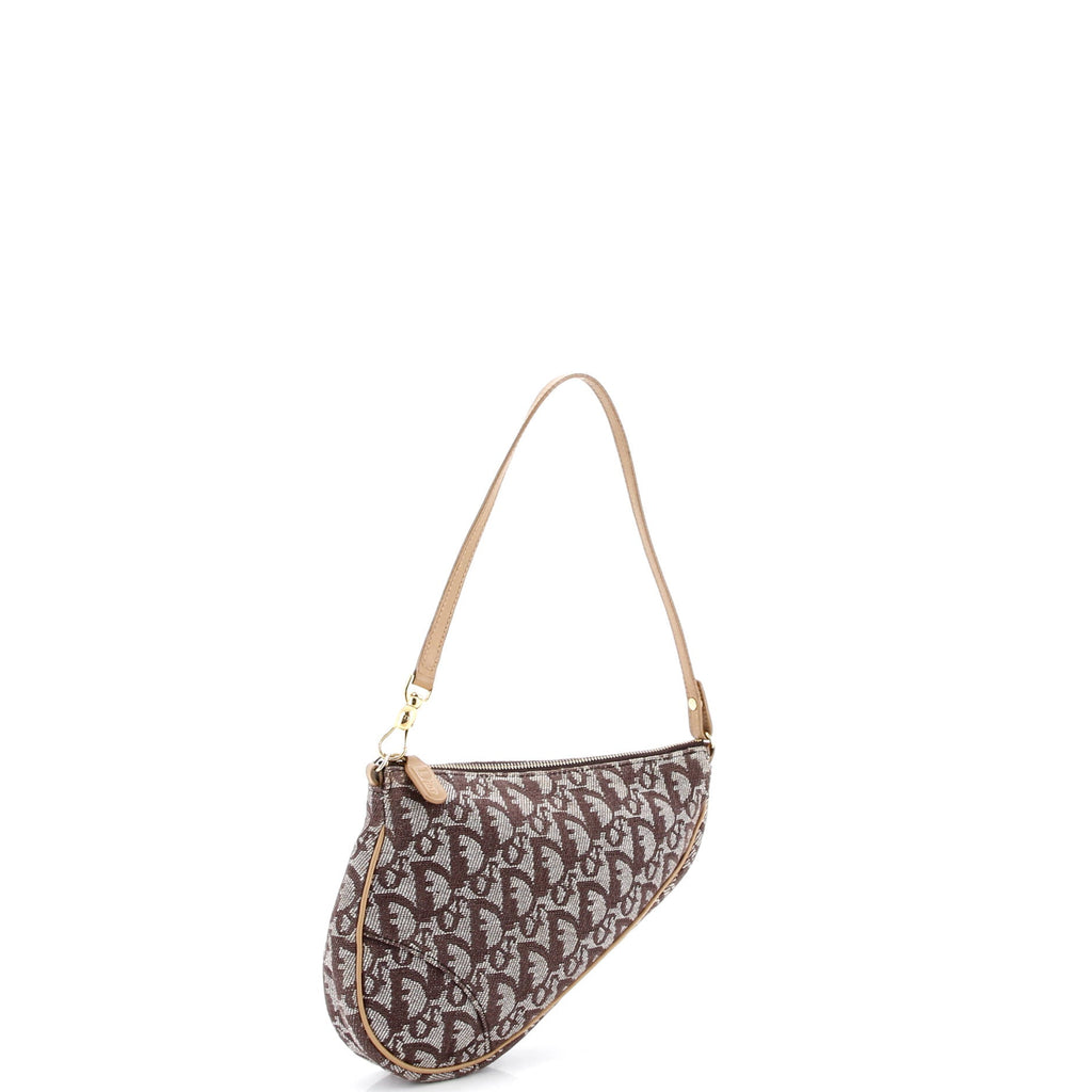 Vintage Saddle Bag Diorissimo Canvas Mini