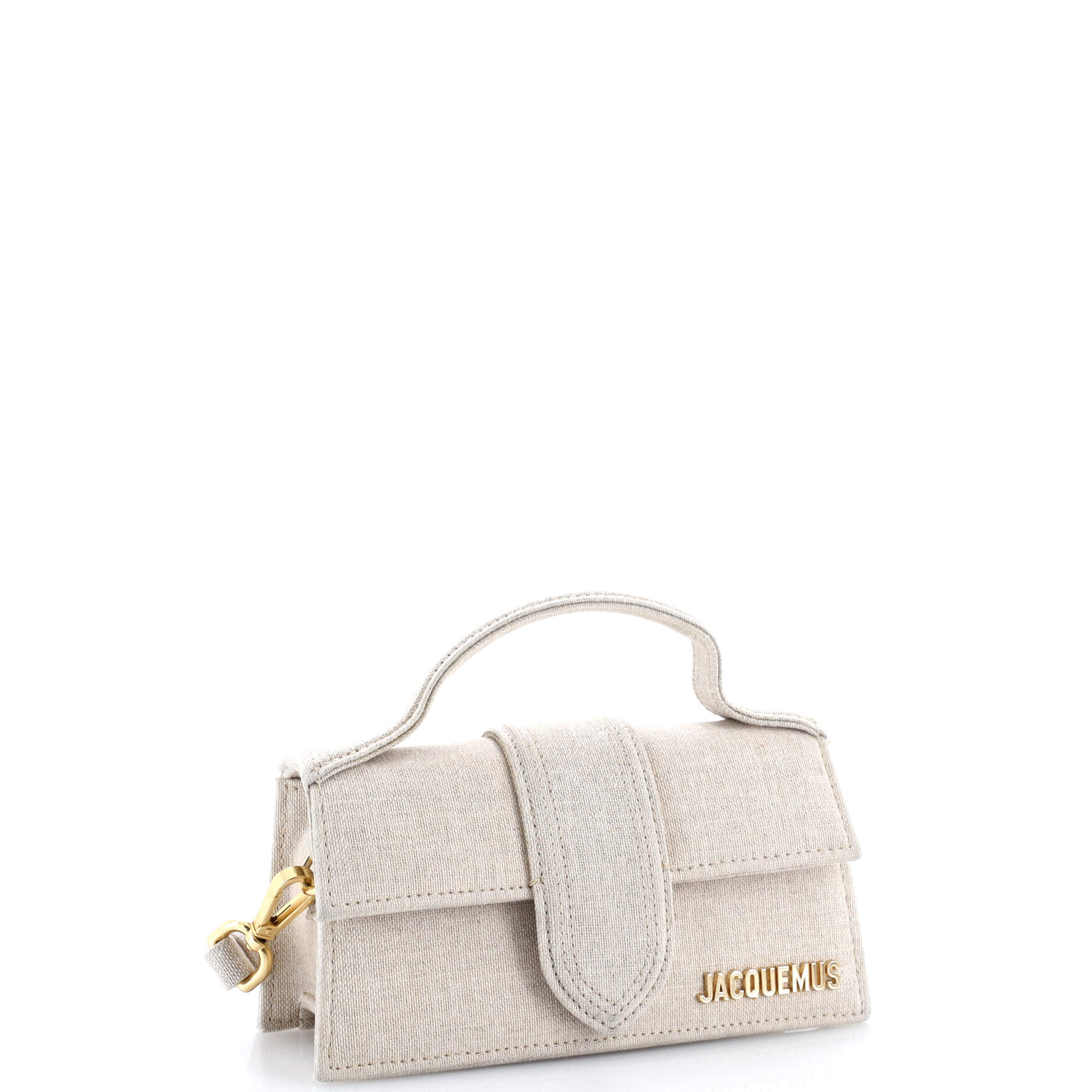 Le Bambino Top Handle Flap Bag Canvas