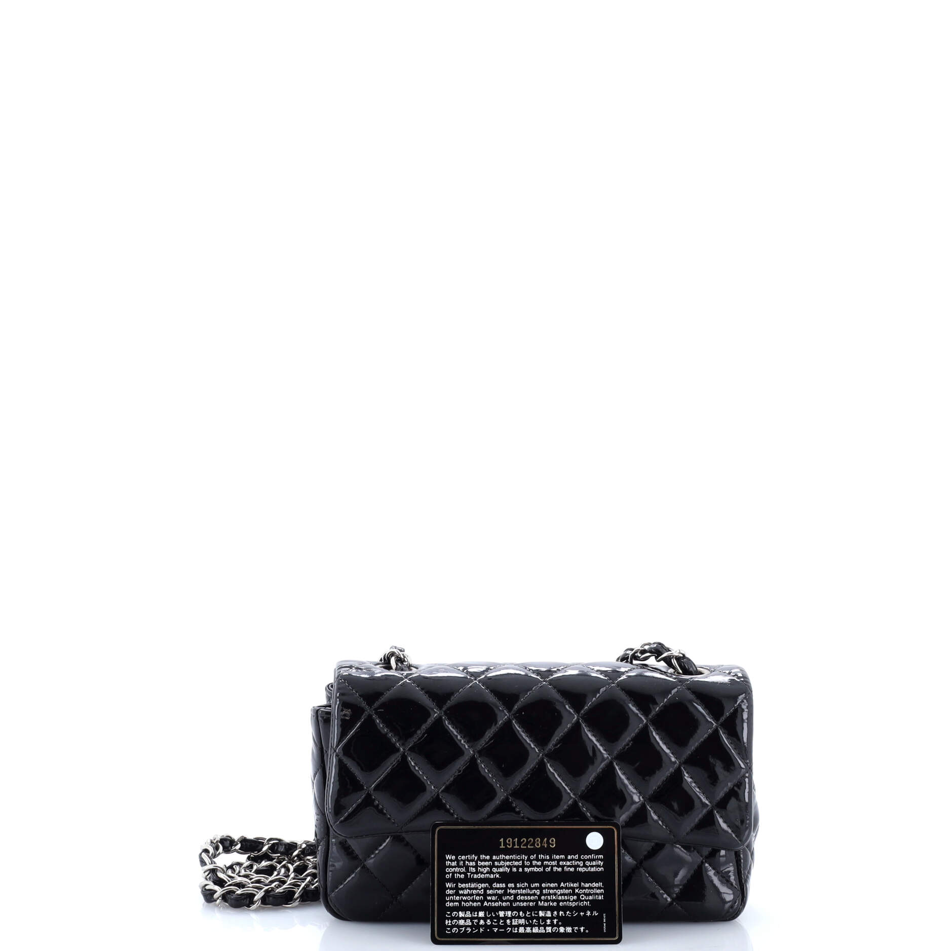 Classic Single Flap Bag Quilted Patent Mini