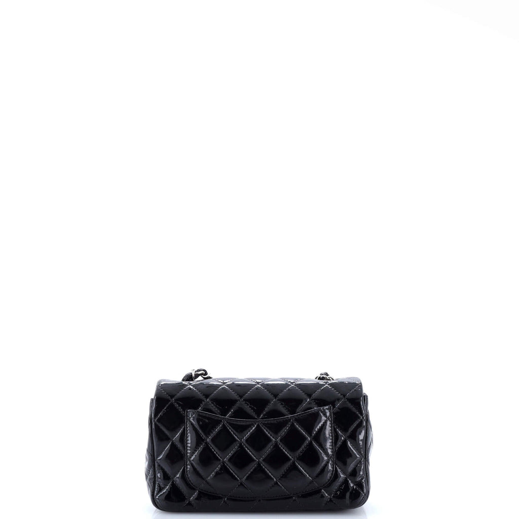 Classic Single Flap Bag Quilted Patent Mini