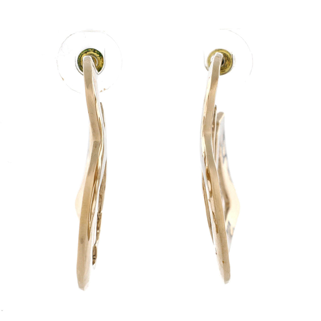 Coco In Love Heart CC Dangle Hoop Earrings Metal
