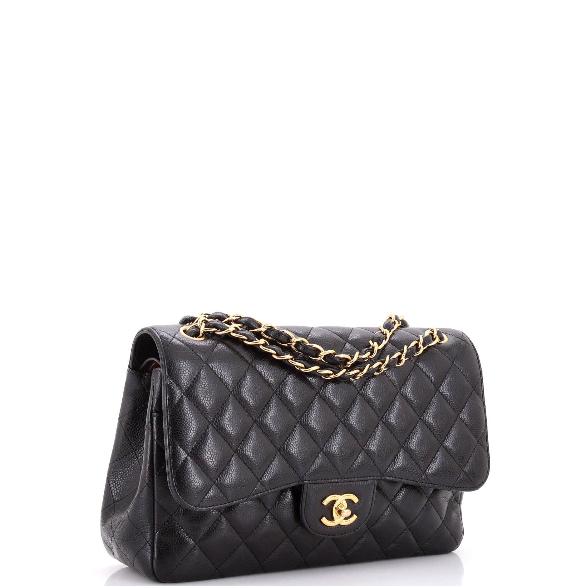 Classic Double Flap Bag Quilted Caviar Jumbo